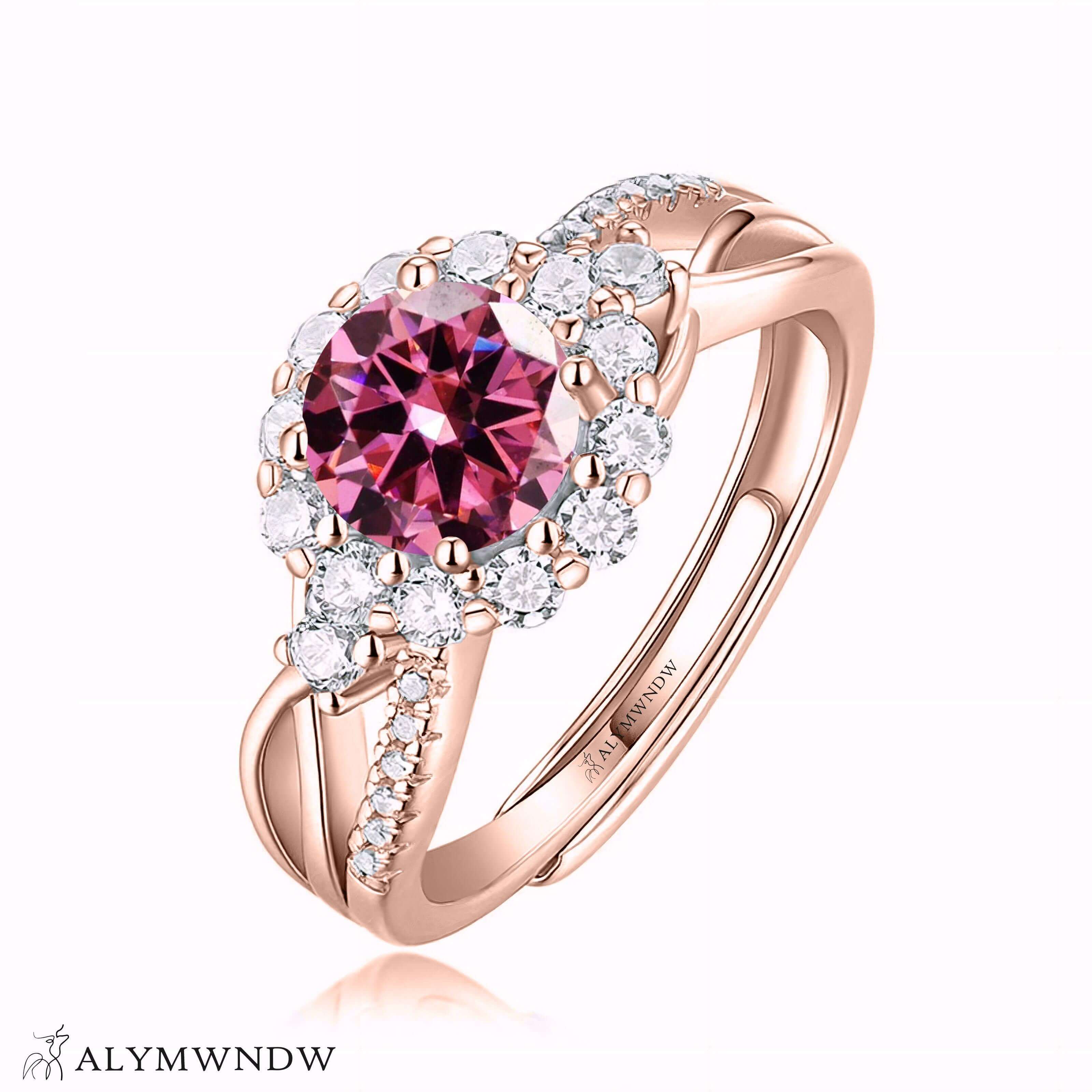 Alymwndw Jewellery Certified Lab Moissanite Ring – Refined Timeless Collection - Alymwndw
