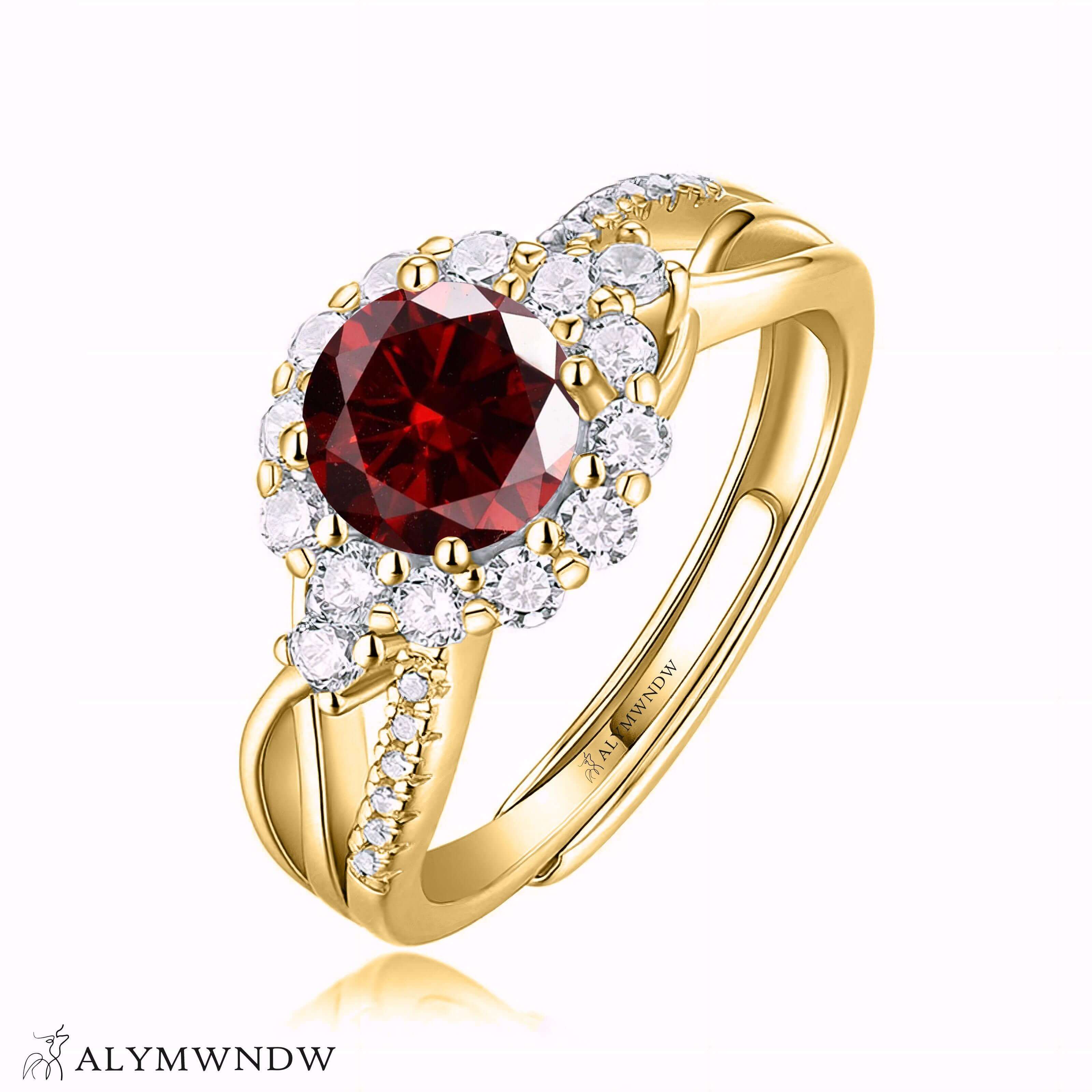 Alymwndw Jewellery Certified Lab Moissanite Ring – Refined Timeless Collection - Alymwndw
