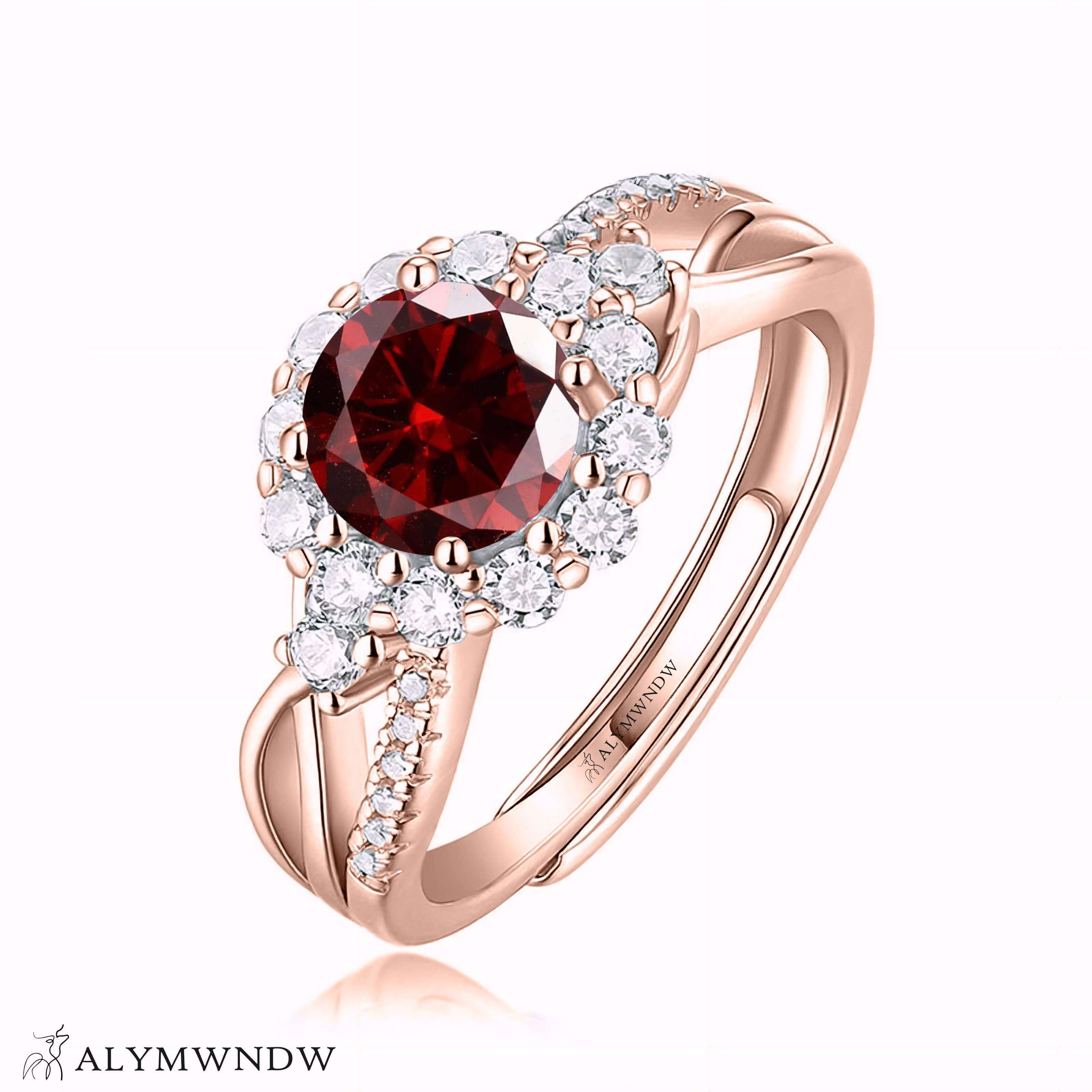 Alymwndw Jewellery Certified Lab Moissanite Ring – Refined Timeless Collection - Alymwndw