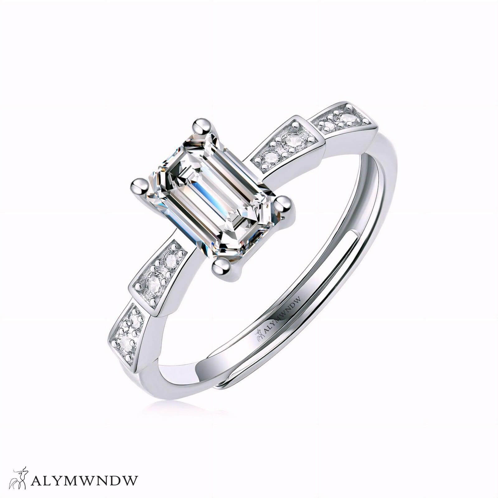 Alymwndw Jewellery Certified Lab Moissanite Ring – Timeless Craft Elegance - Alymwndw