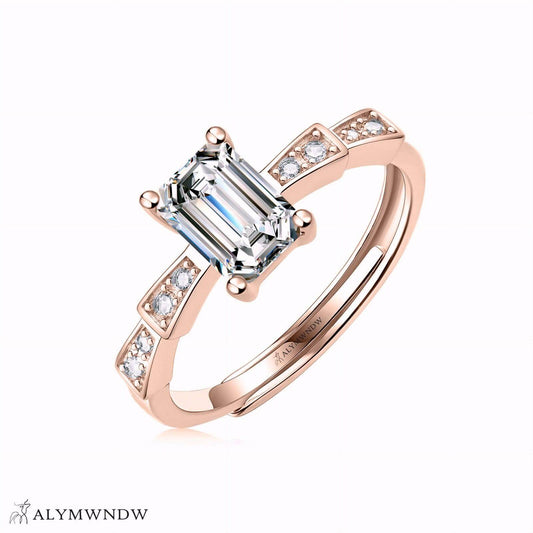 Alymwndw Jewellery Certified Lab Moissanite Ring – Timeless Craft Elegance - Alymwndw
