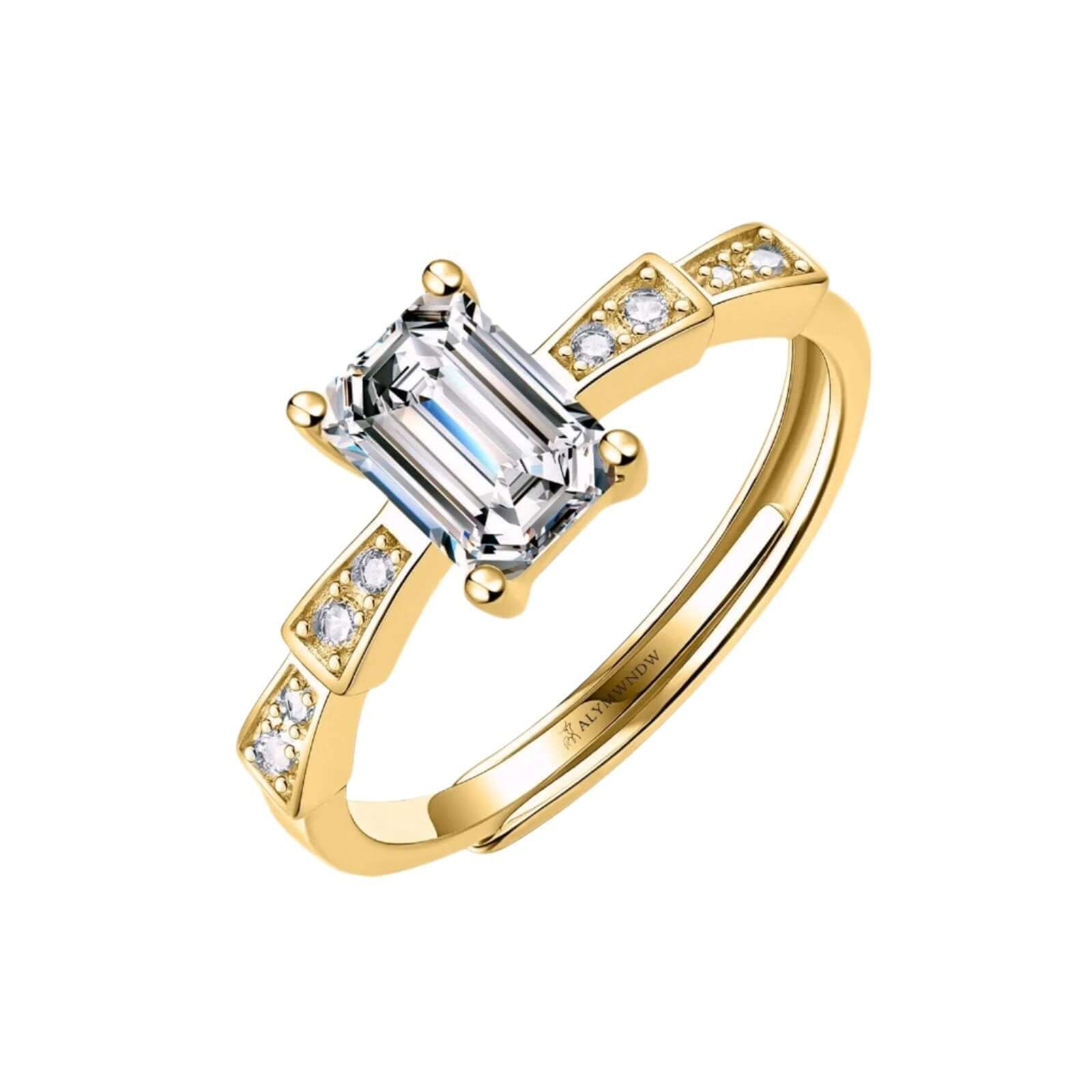 Alymwndw Jewellery Certified Lab Moissanite Ring – Timeless Craft Elegance - Alymwndw