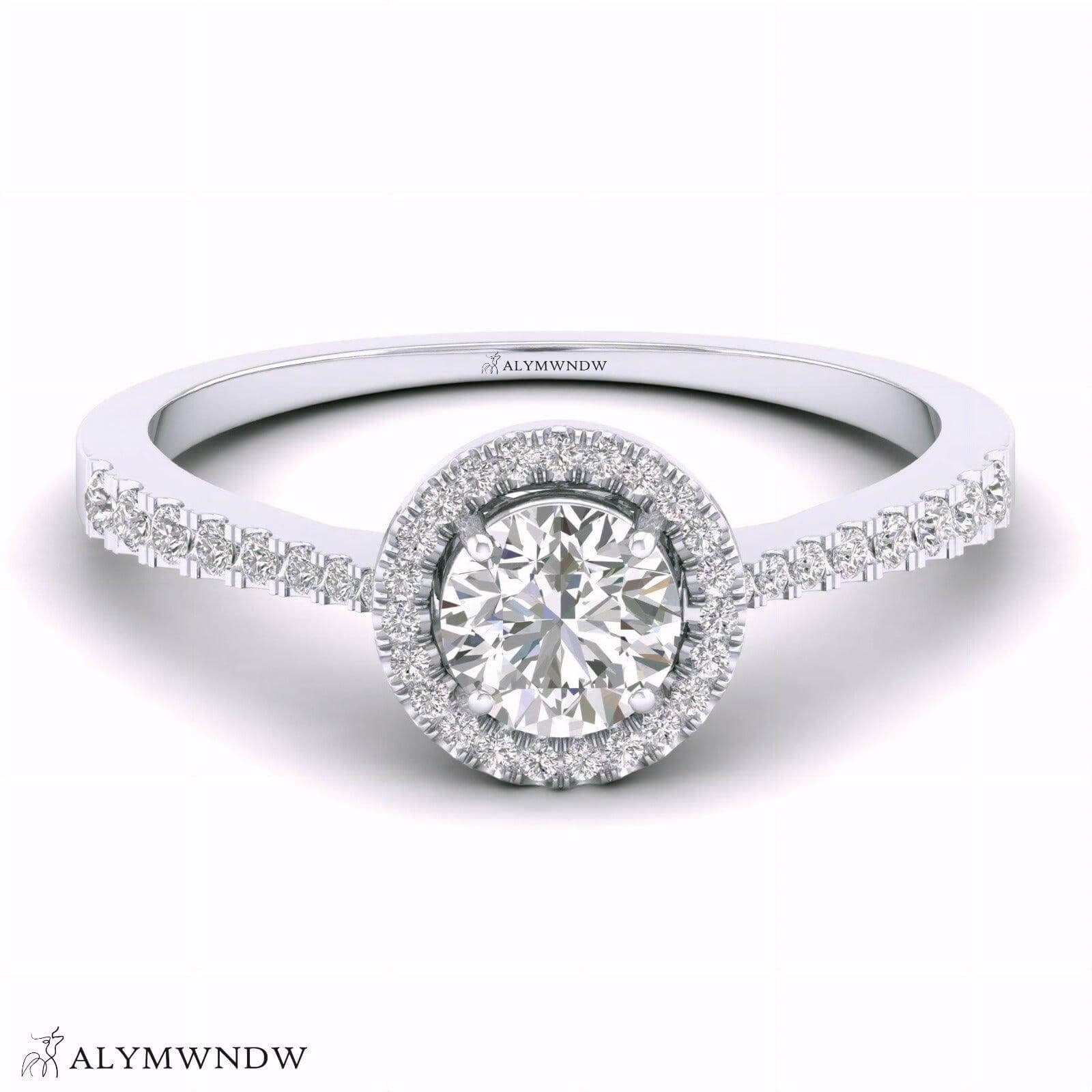 Alymwndw Jewellery Certified Lab Moissanite Ring – Timeless Elegance Craft - Alymwndw