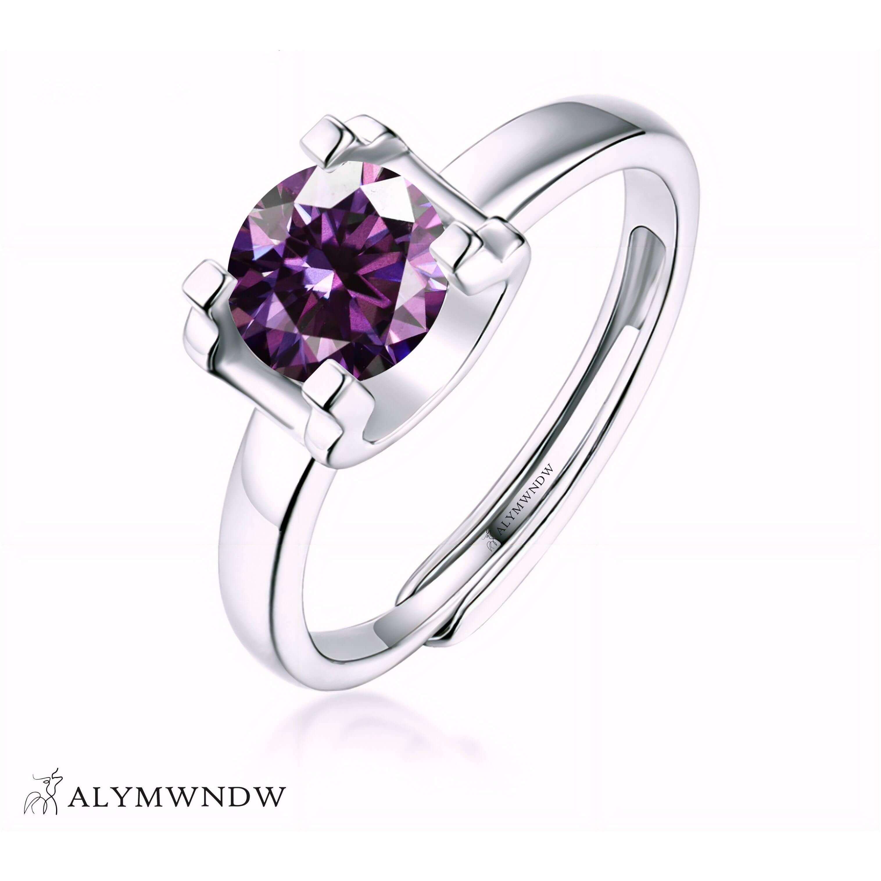 Alymwndw Jewellery Certified Lab Moissanite Ring – Timeless Elegance Design - Alymwndw