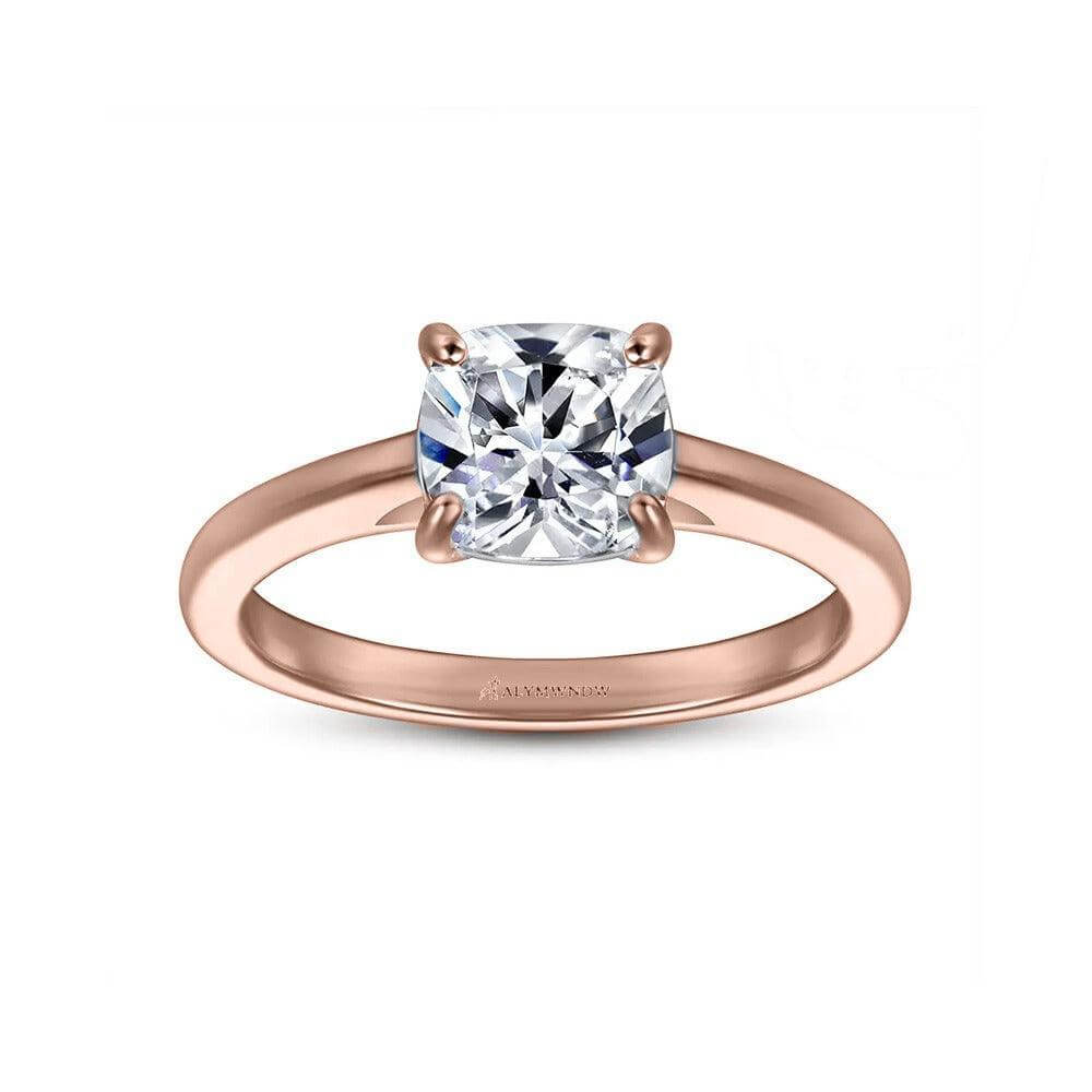 Alymwndw Jewellery Certified Lab Moissanite Ring – Timeless Elegance Design - Alymwndw