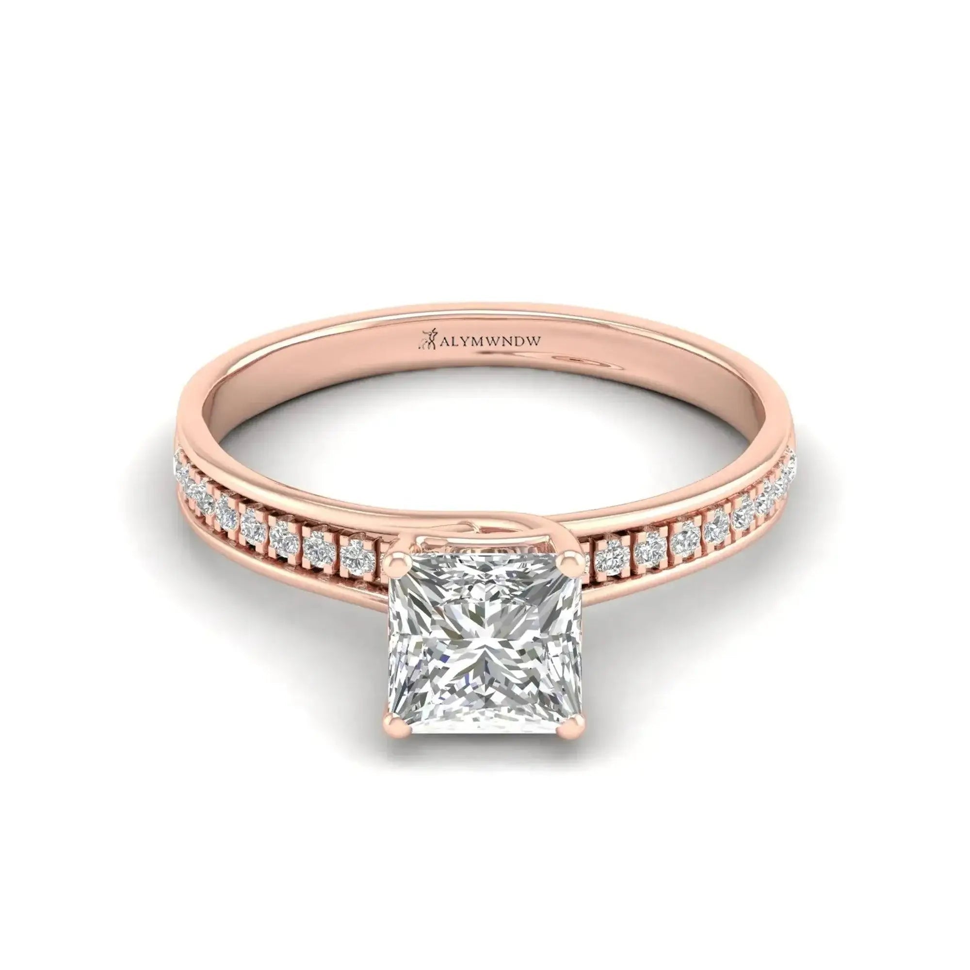 Alymwndw Jewellery Certified Lab Moissanite Ring – Timeless Elegance Design - Alymwndw