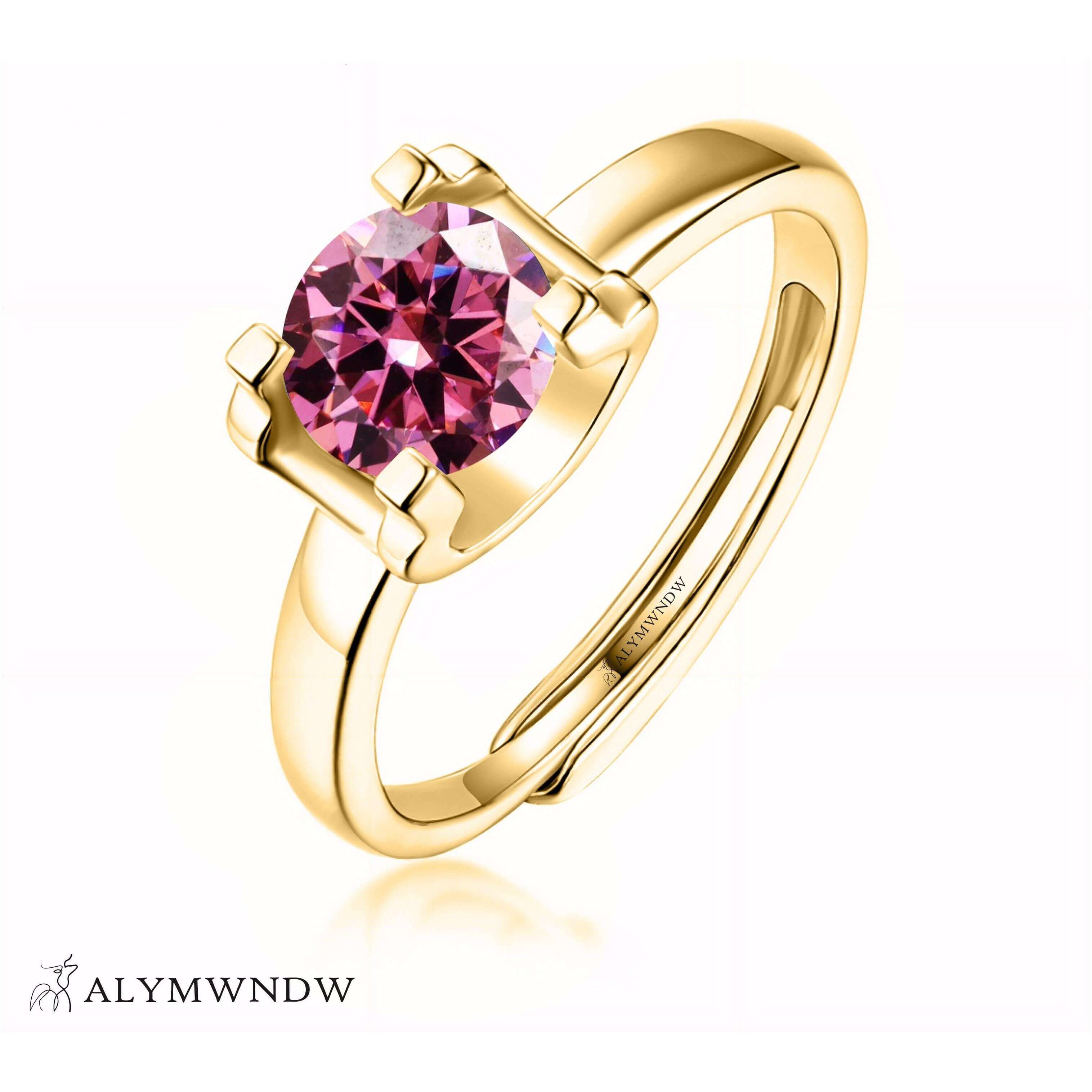 Alymwndw Jewellery Certified Lab Moissanite Ring – Timeless Elegance Design - Alymwndw