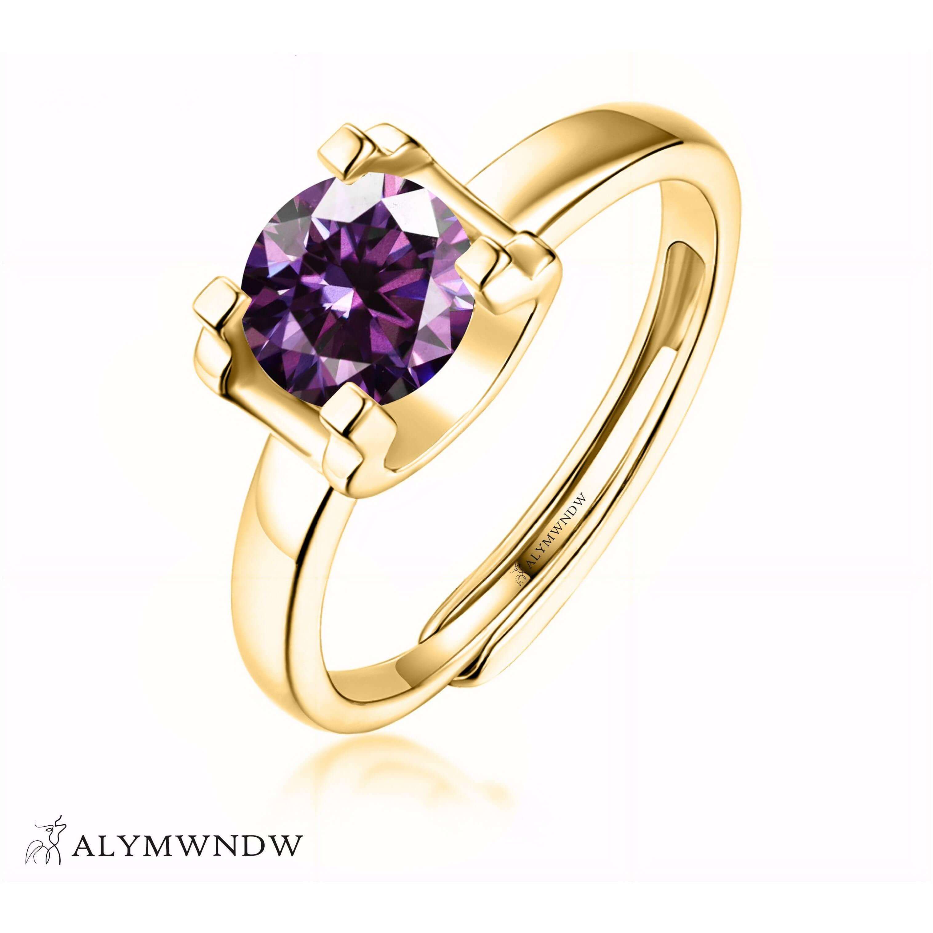 Alymwndw Jewellery Certified Lab Moissanite Ring – Timeless Elegance Design - Alymwndw