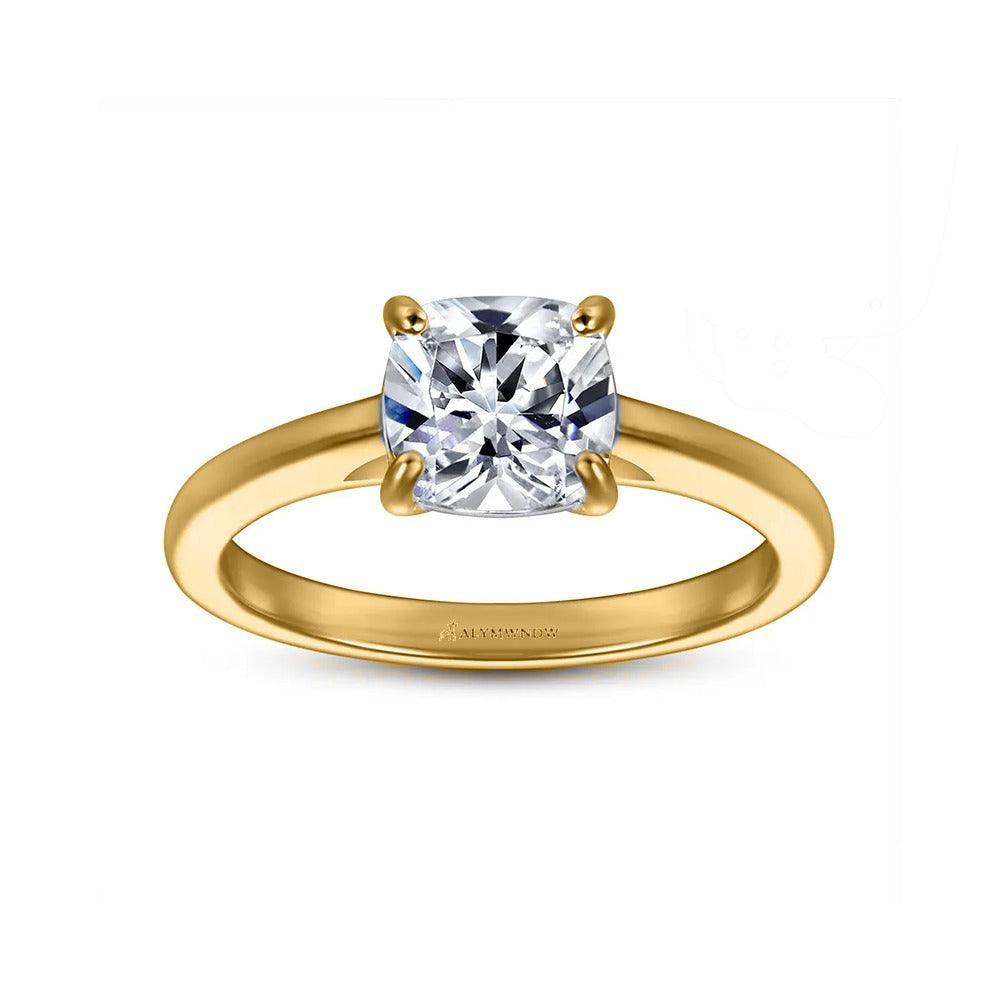 Alymwndw Jewellery Certified Lab Moissanite Ring – Timeless Elegance Design - Alymwndw