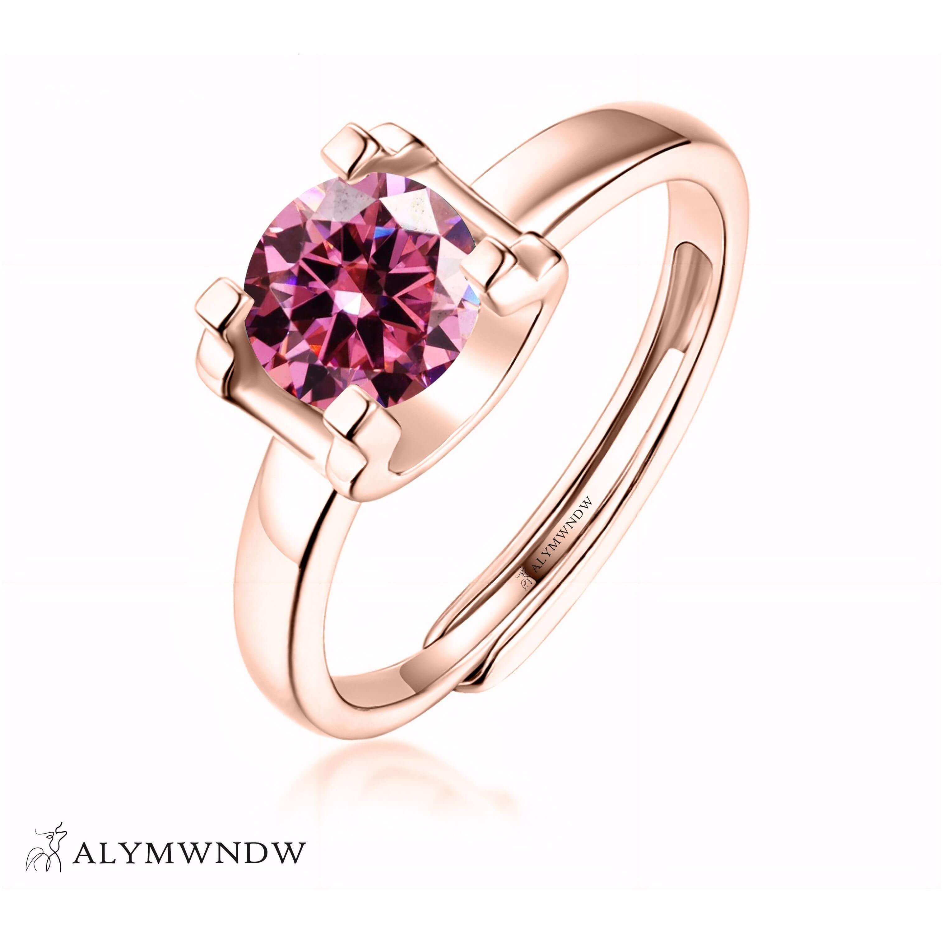 Alymwndw Jewellery Certified Lab Moissanite Ring – Timeless Elegance Design - Alymwndw