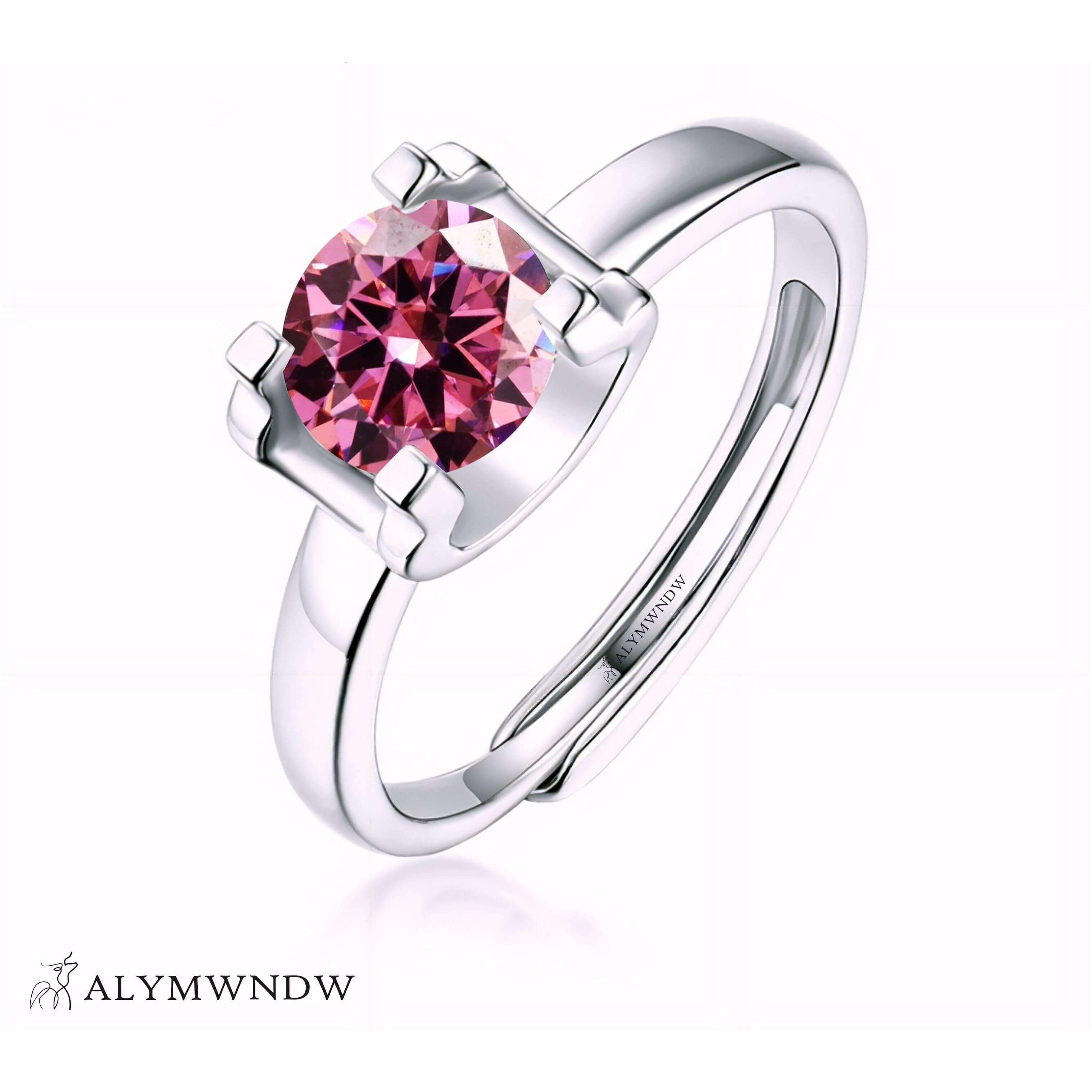 Alymwndw Jewellery Certified Lab Moissanite Ring – Timeless Elegance Design - Alymwndw