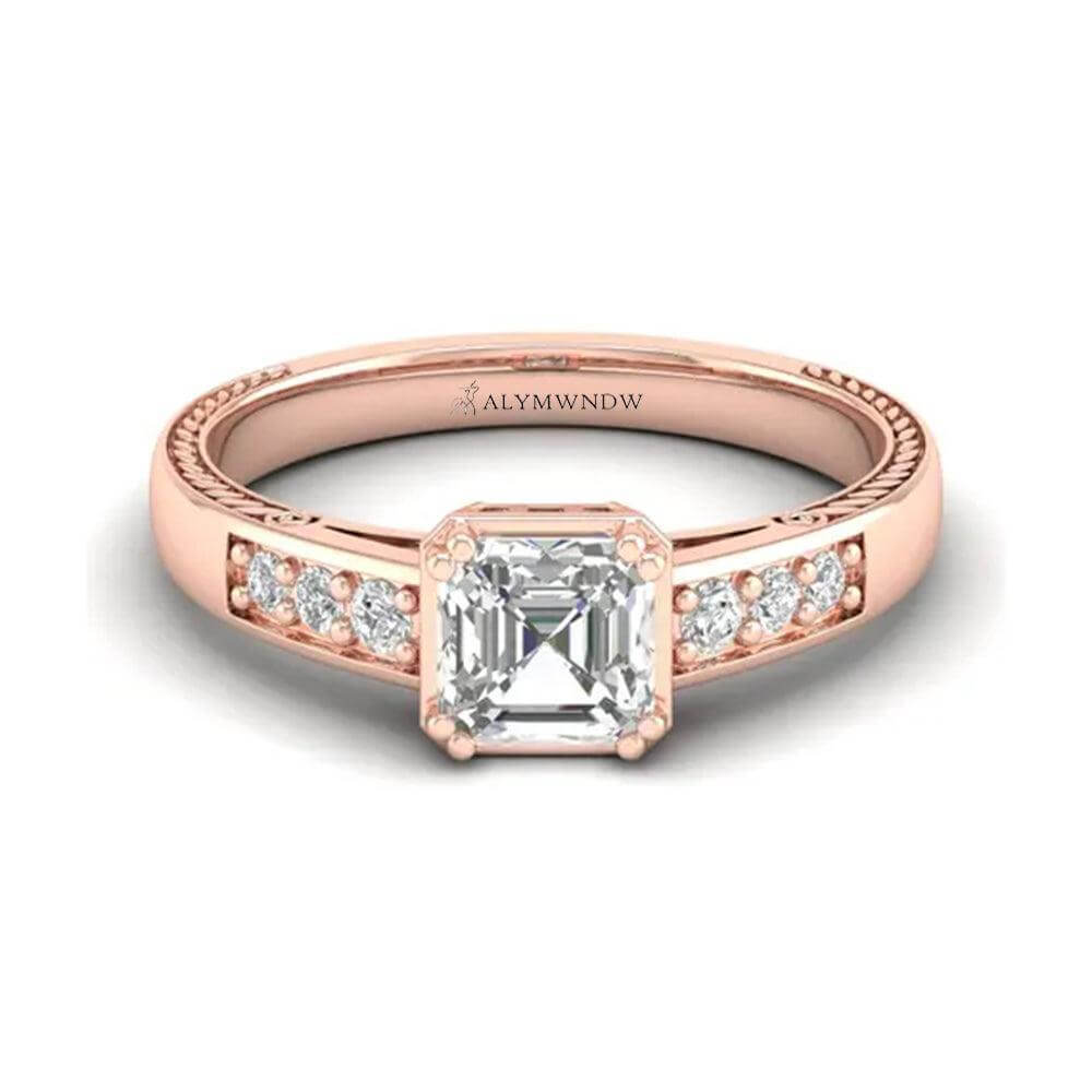Alymwndw Jewellery Certified Lab Moissanite Ring – Timeless Elegant Craft - Alymwndw
