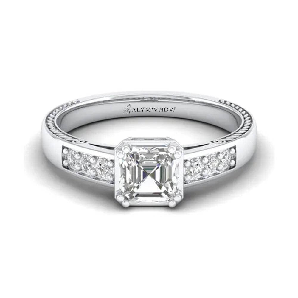 Alymwndw Jewellery Certified Lab Moissanite Ring – Timeless Elegant Craft - Alymwndw