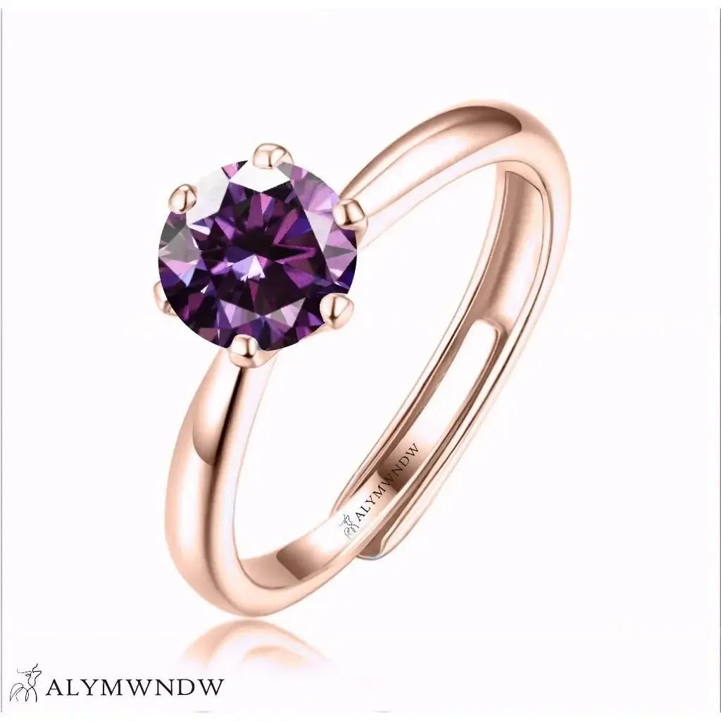 Alymwndw Jewellery Certified Lab Moissanite Ring – Timeless Luxury Design - Alymwndw