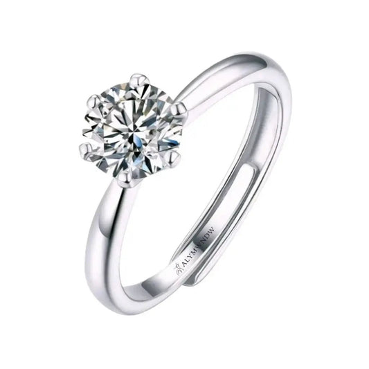 Alymwndw Jewellery Certified Lab Moissanite Ring – Timeless Luxury Design - Alymwndw