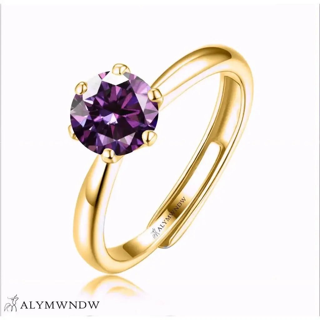 Alymwndw Jewellery Certified Lab Moissanite Ring – Timeless Luxury Design - Alymwndw