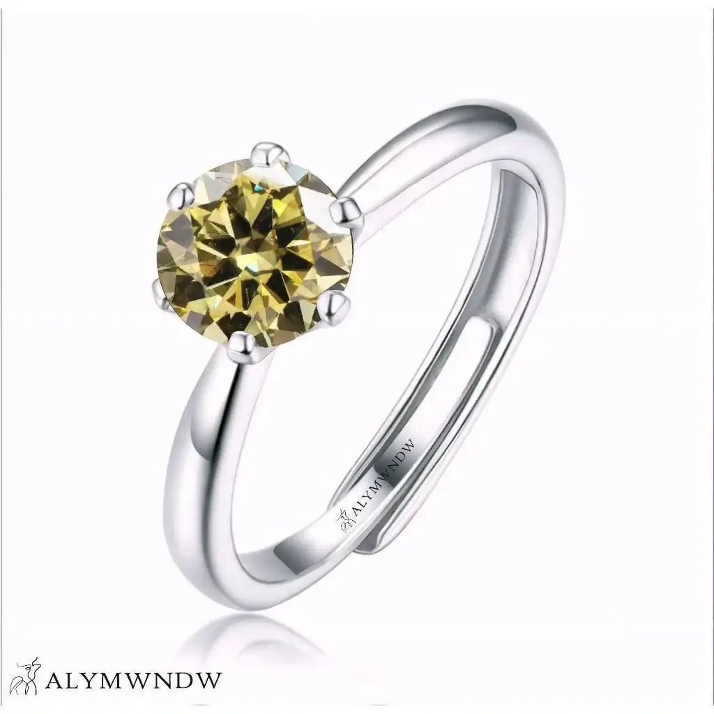 Alymwndw Jewellery Certified Lab Moissanite Ring – Timeless Luxury Design - Alymwndw