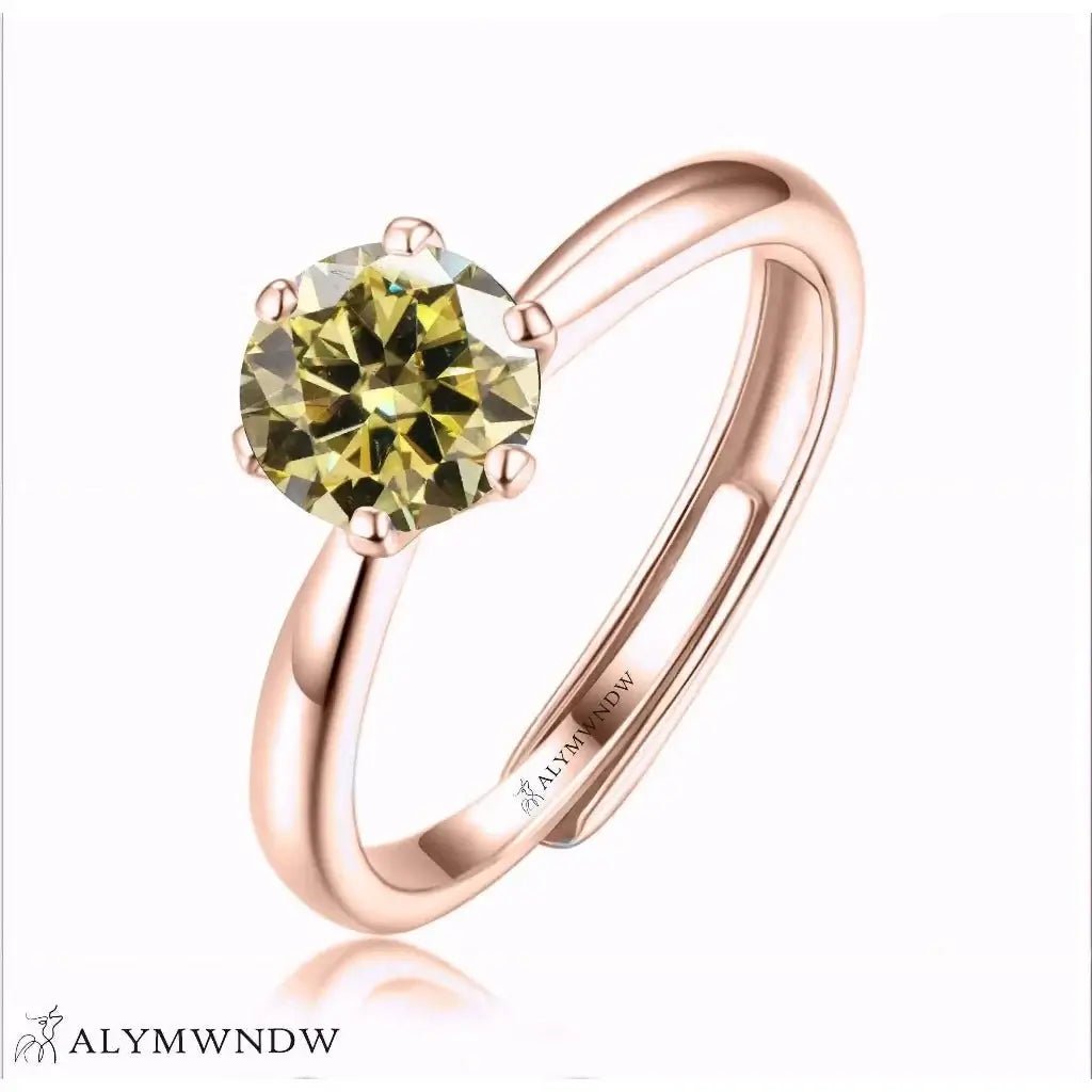 Alymwndw Jewellery Certified Lab Moissanite Ring – Timeless Luxury Design - Alymwndw