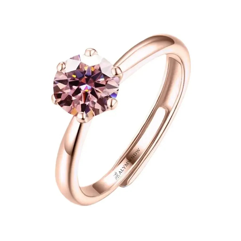 Alymwndw Jewellery Certified Lab Moissanite Ring – Timeless Luxury Design - Alymwndw