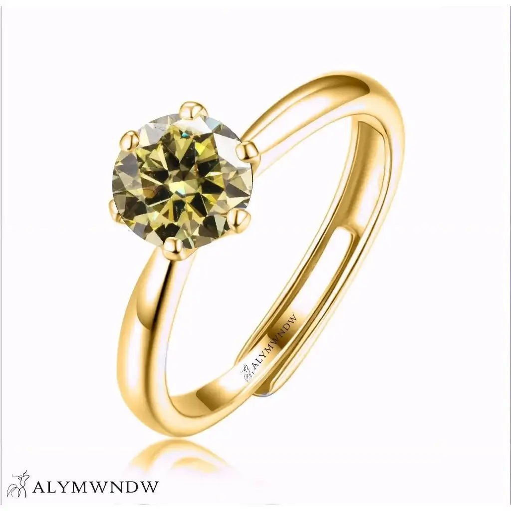 Alymwndw Jewellery Certified Lab Moissanite Ring – Timeless Luxury Design - Alymwndw