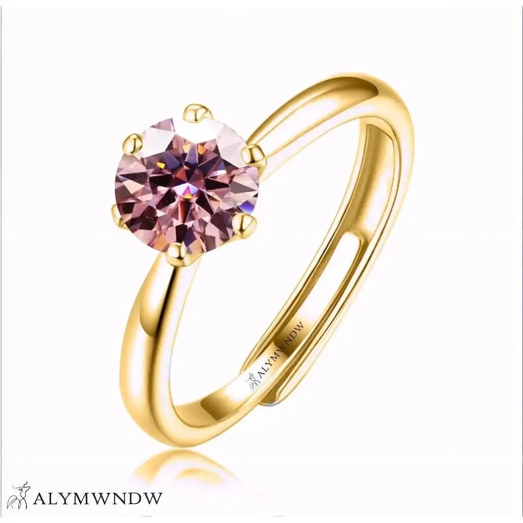 Alymwndw Jewellery Certified Lab Moissanite Ring – Timeless Luxury Design - Alymwndw