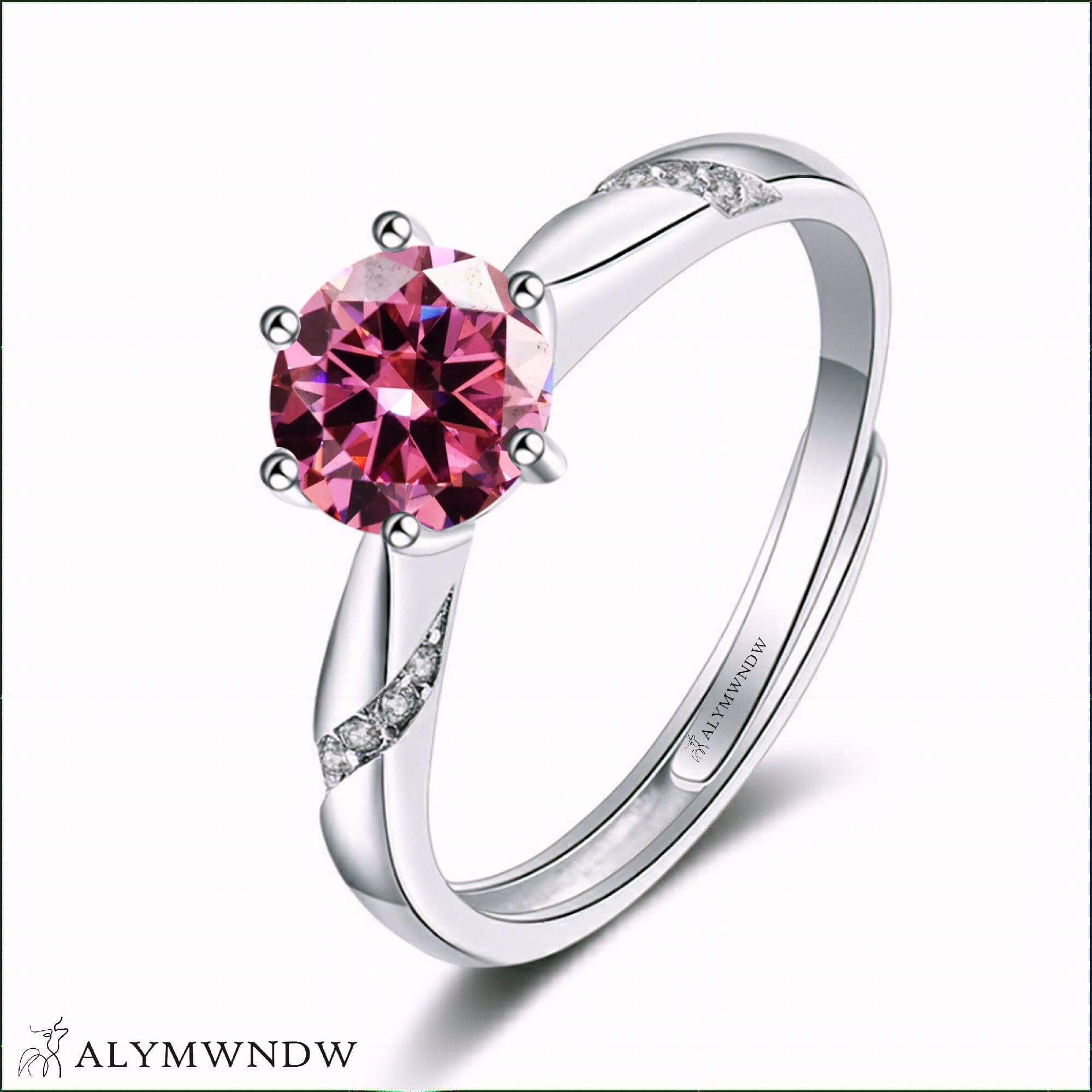 Alymwndw Jewellery Certified Lab Moissanite Ring – Timeless Luxury Elegance Item Description: - Alymwndw
