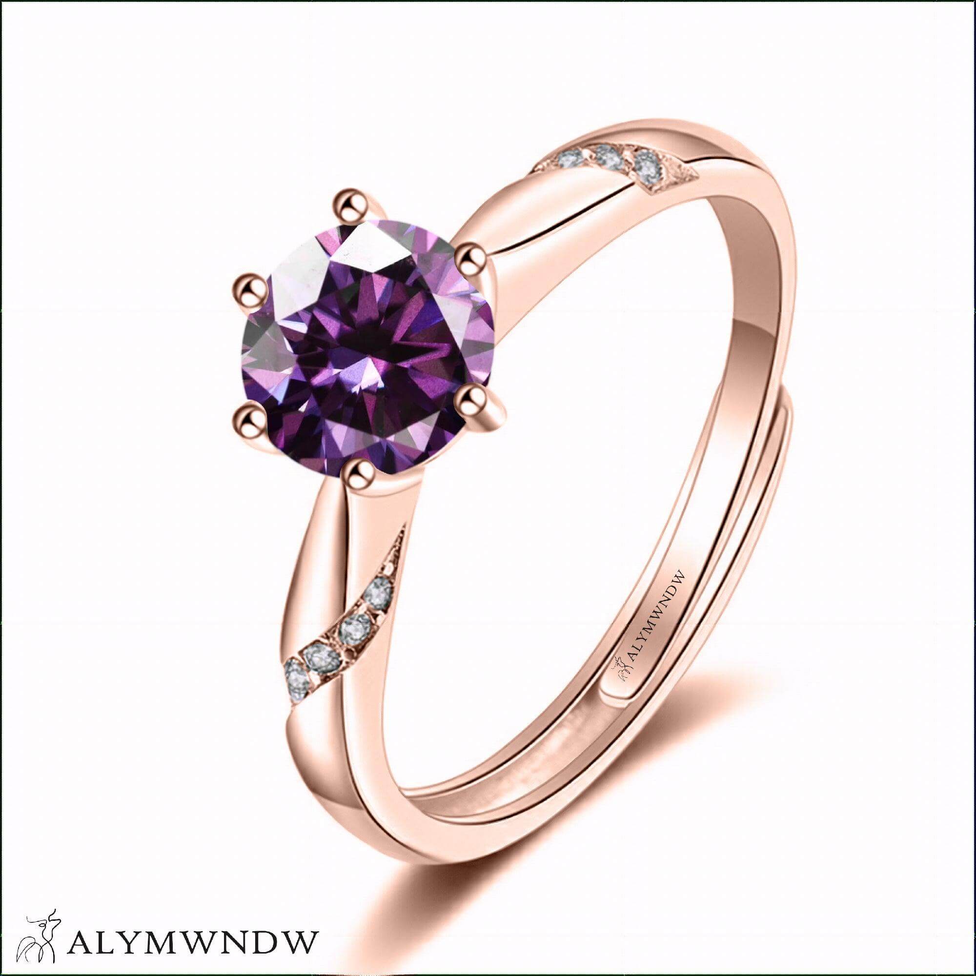 Alymwndw Jewellery Certified Lab Moissanite Ring – Timeless Luxury Elegance Item Description: - Alymwndw