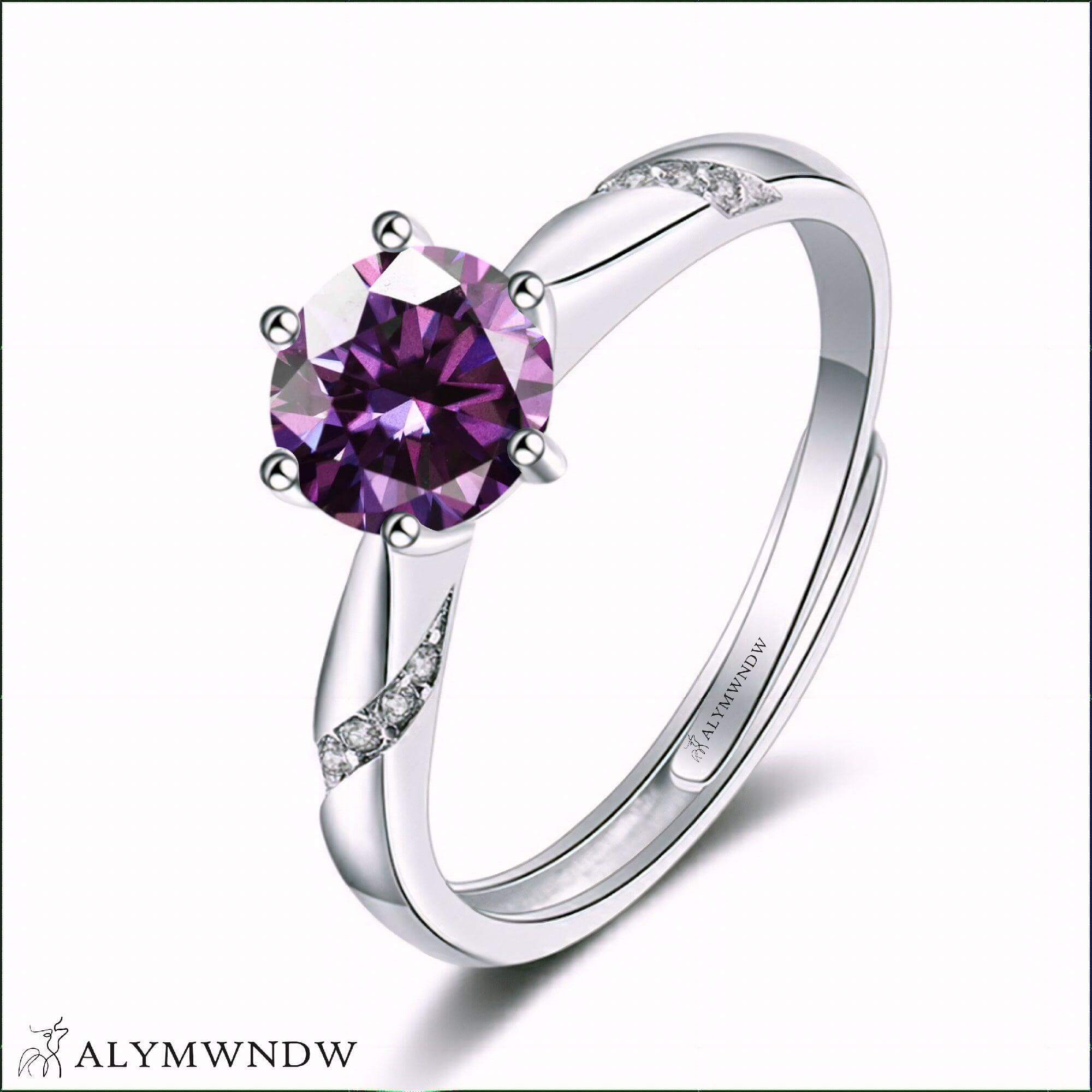 Alymwndw Jewellery Certified Lab Moissanite Ring – Timeless Luxury Elegance Item Description: - Alymwndw