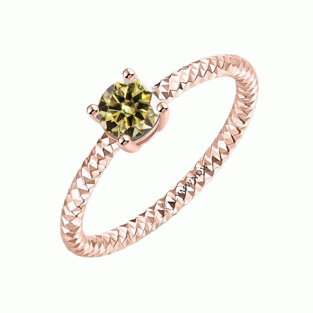 Alymwndw Jewellery Certified Lab Moissanite Ring – Timeless Signature Elegance - Alymwndw
