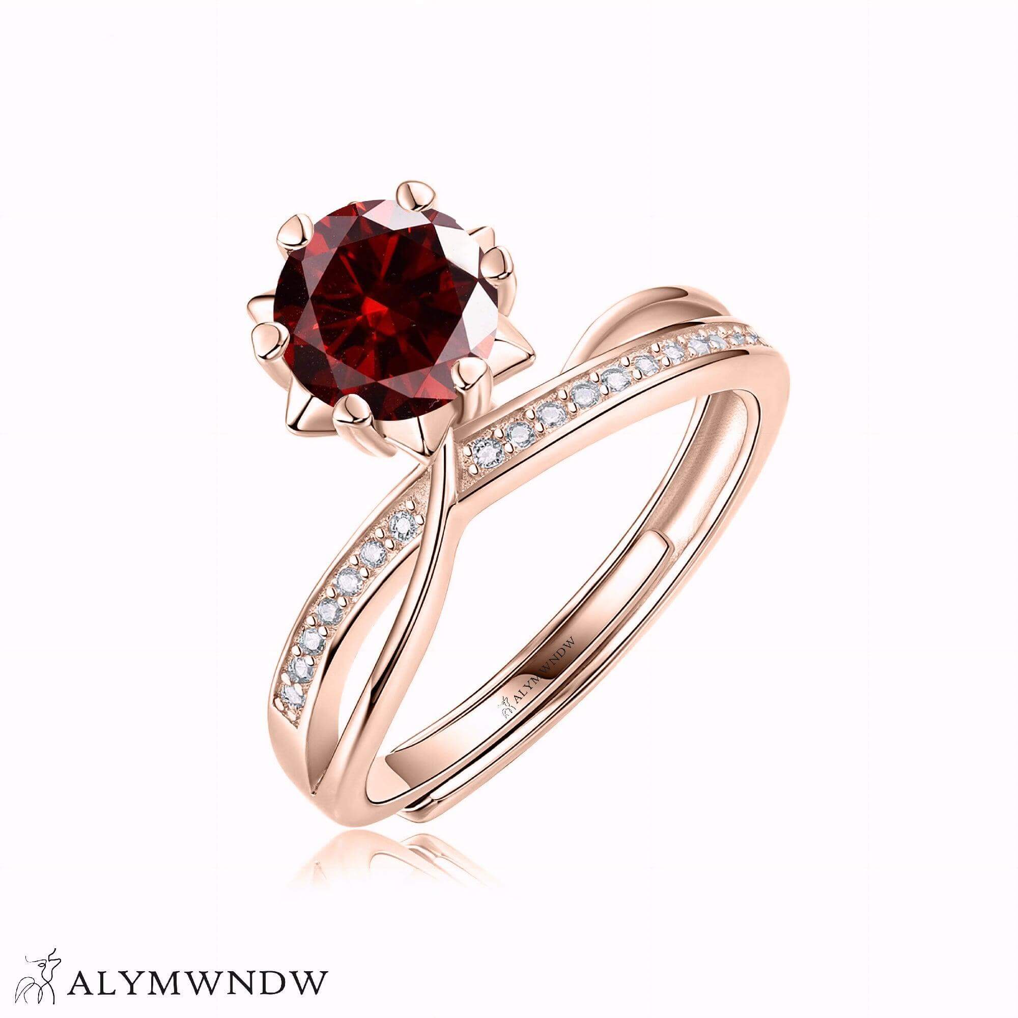 Alymwndw Jewellery Certified Lab Moissanite Ring – Timeless Signature Elegance - Alymwndw