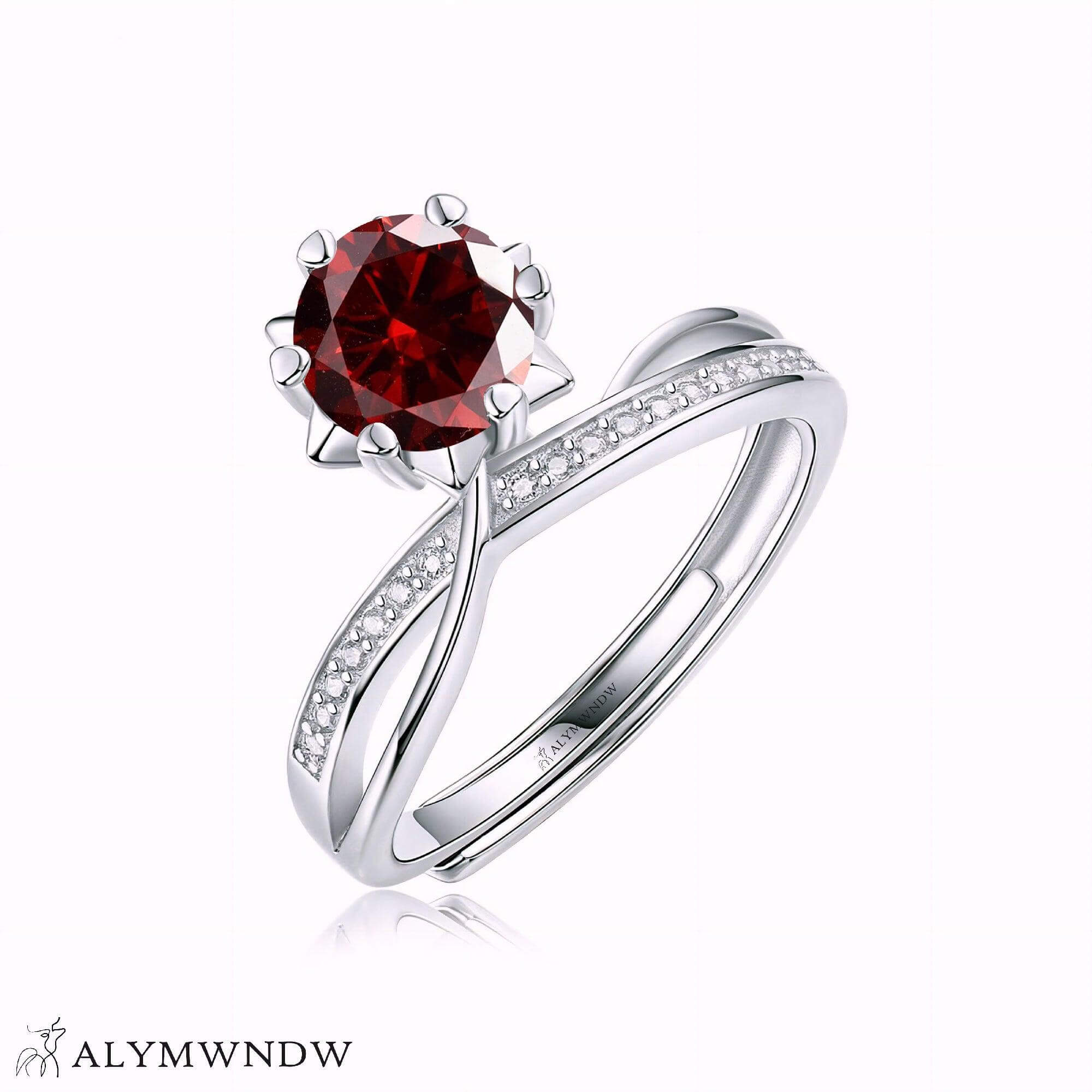Alymwndw Jewellery Certified Lab Moissanite Ring – Timeless Signature Elegance - Alymwndw