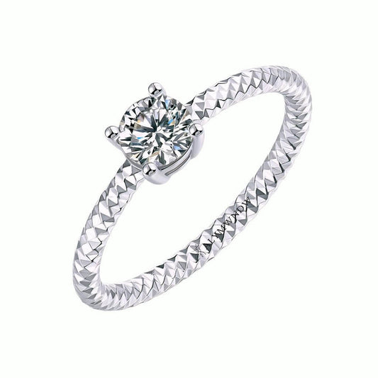 Alymwndw Jewellery Certified Lab Moissanite Ring – Timeless Signature Elegance - Alymwndw