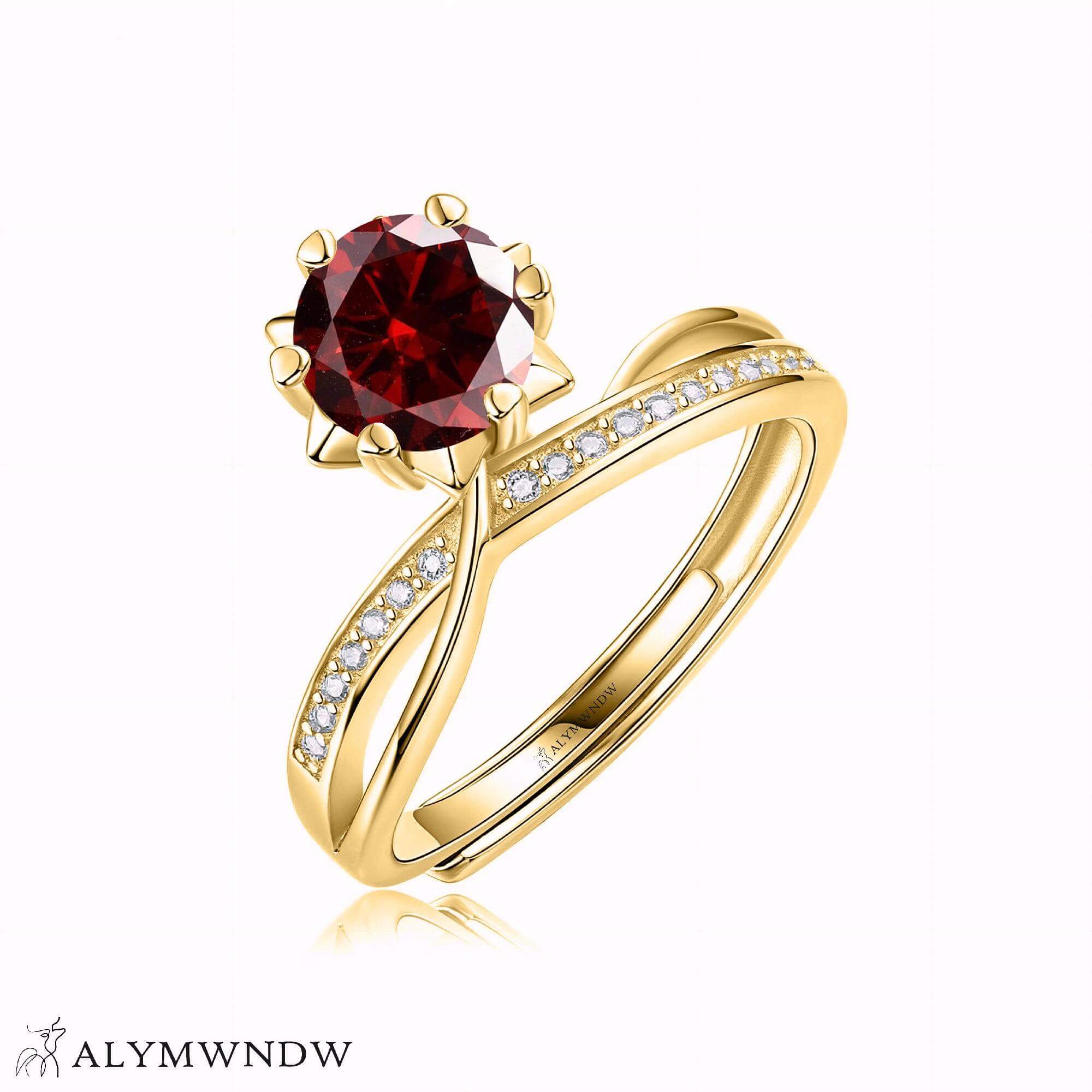 Alymwndw Jewellery Certified Lab Moissanite Ring – Timeless Signature Elegance - Alymwndw