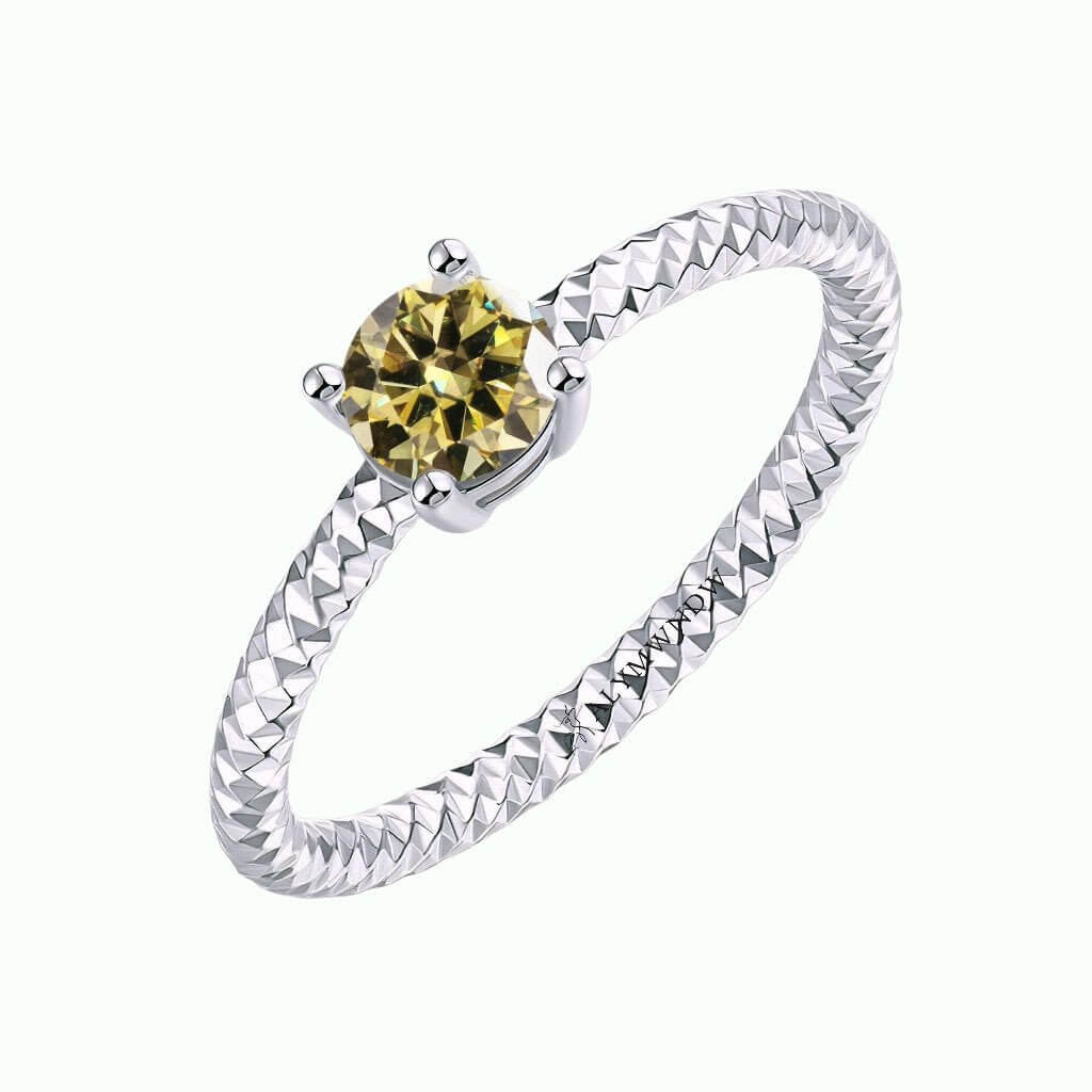 Alymwndw Jewellery Certified Lab Moissanite Ring – Timeless Signature Elegance - Alymwndw
