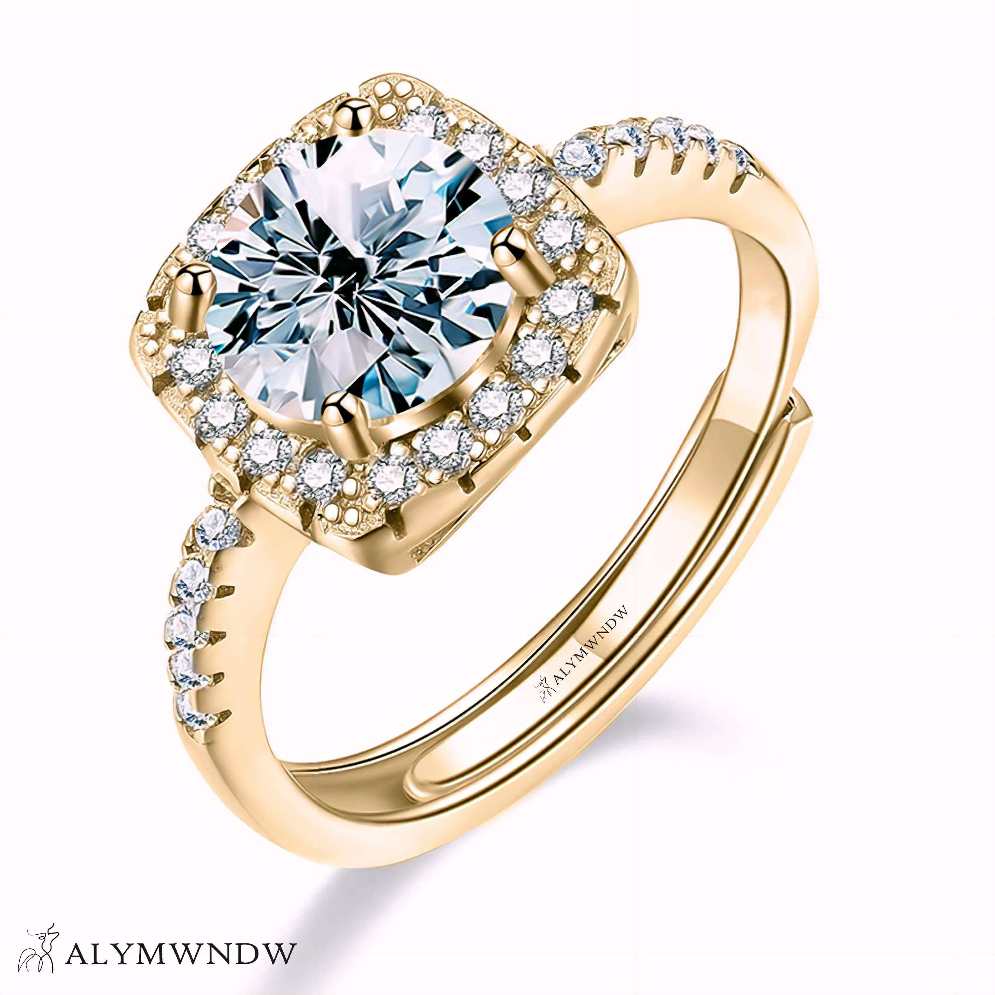 Alymwndw Jewellery Women’s Lab Grown Diamond Ring – Timeless Elegance - Alymwndw