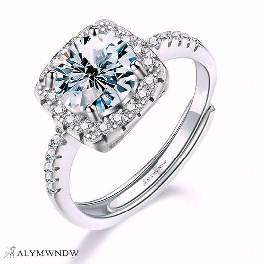 Alymwndw Jewellery Women’s Lab Grown Diamond Ring – Timeless Elegance - Alymwndw