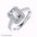 Alymwndw Premium Princess Moissanite Ring – Silver, Gold & Platinum - Alymwndw