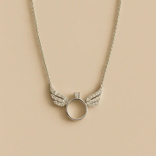Aura Winged Sterling Silver Necklace - Alymwndw