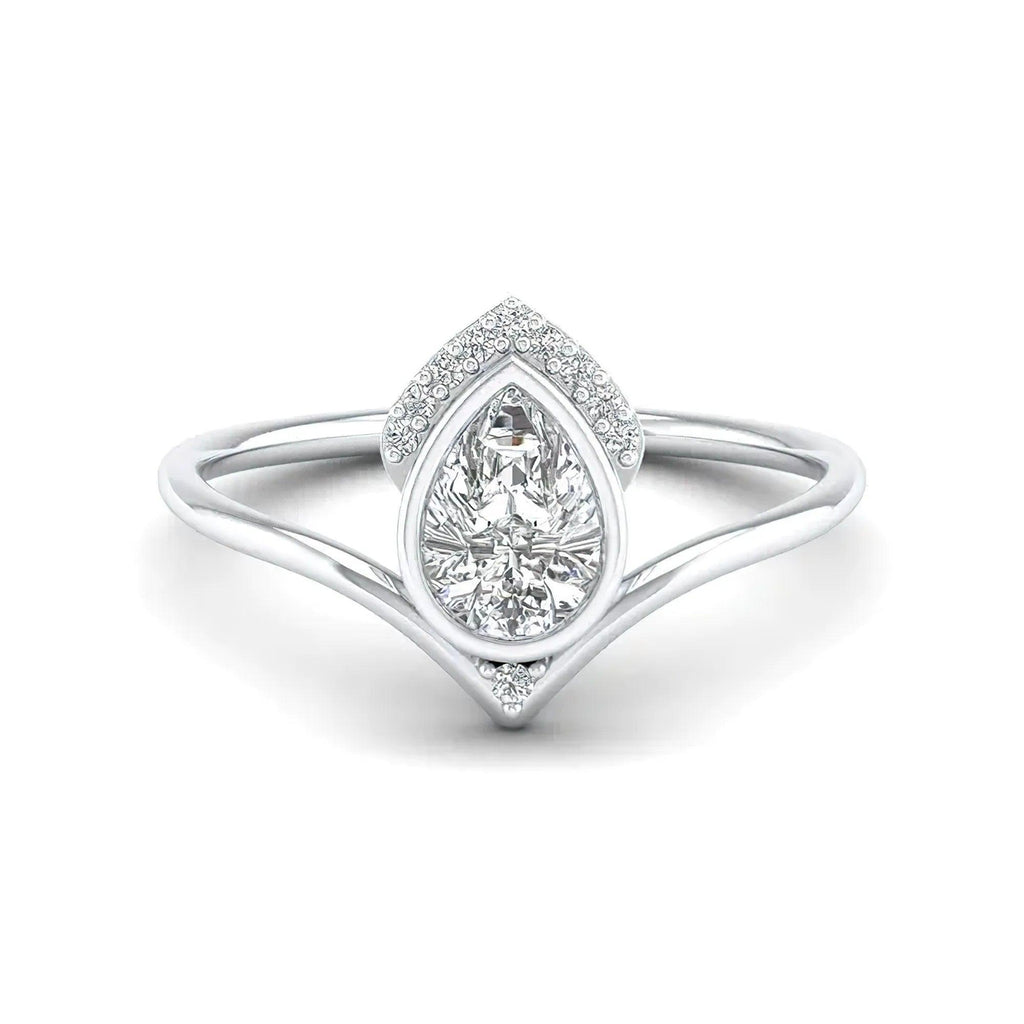 Beadiful Ring With Lab Grown Diamond - Alymwndw