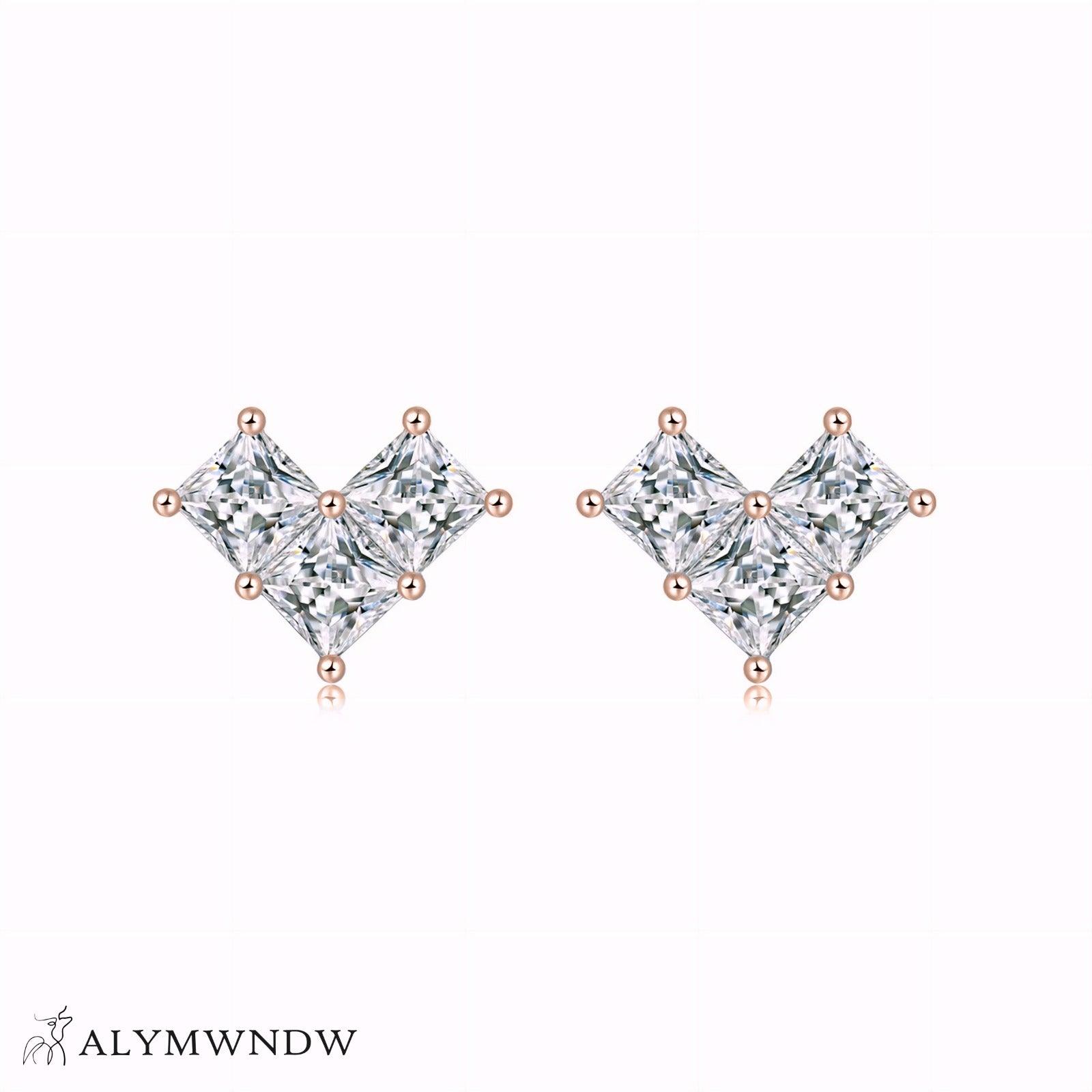 Butterfly Moissanite Earrings – Silver, 18K Gold & Platinum - Alymwndw