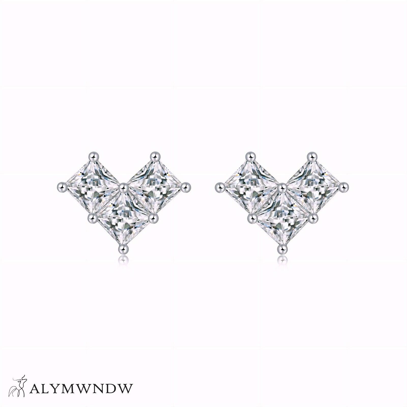 Butterfly Moissanite Earrings – Silver, 18K Gold & Platinum - Alymwndw