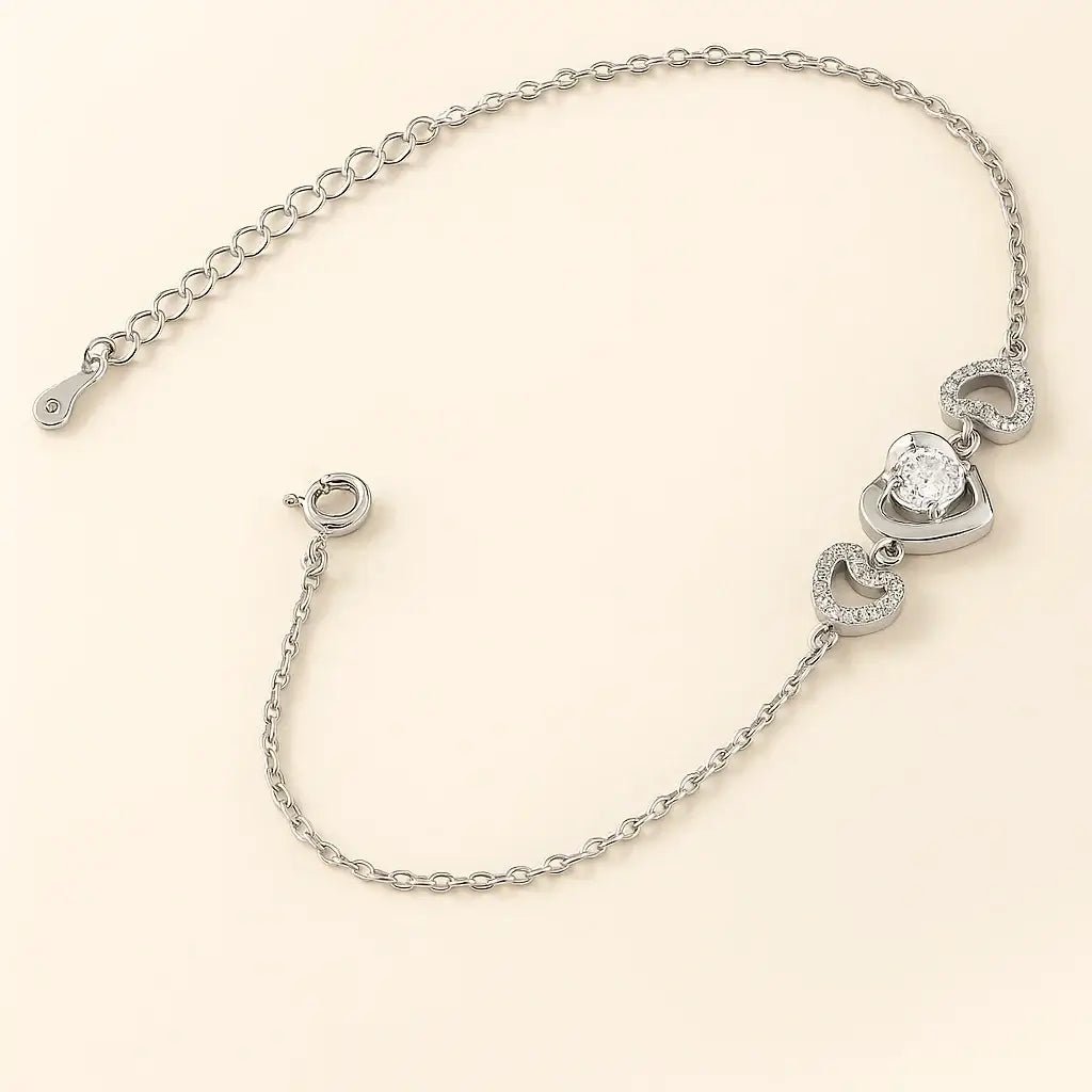 Celestial Shimmer 925 Sterling Silver Bracelet - Alymwndw