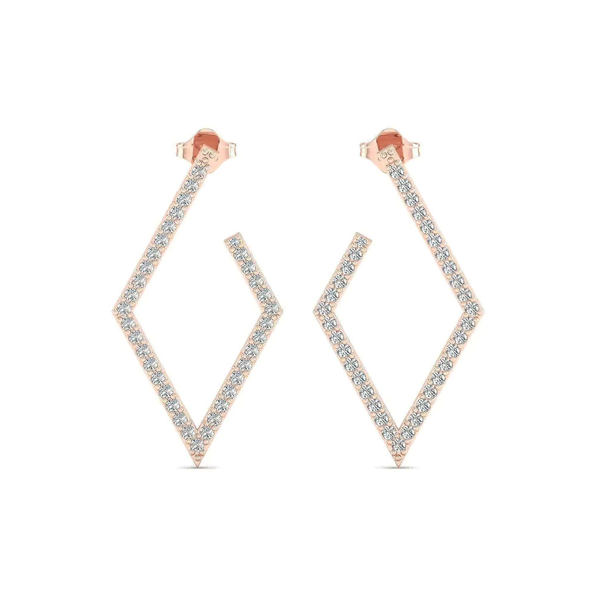 Celestial Shine Moissanite Earrings in Silver, Gold & Platinum - Alymwndw