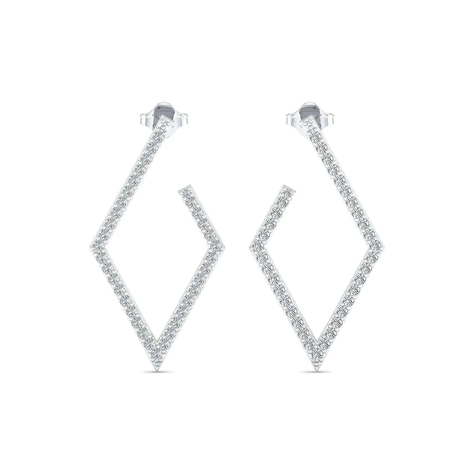 Celestial Shine Moissanite Earrings in Silver, Gold & Platinum - Alymwndw