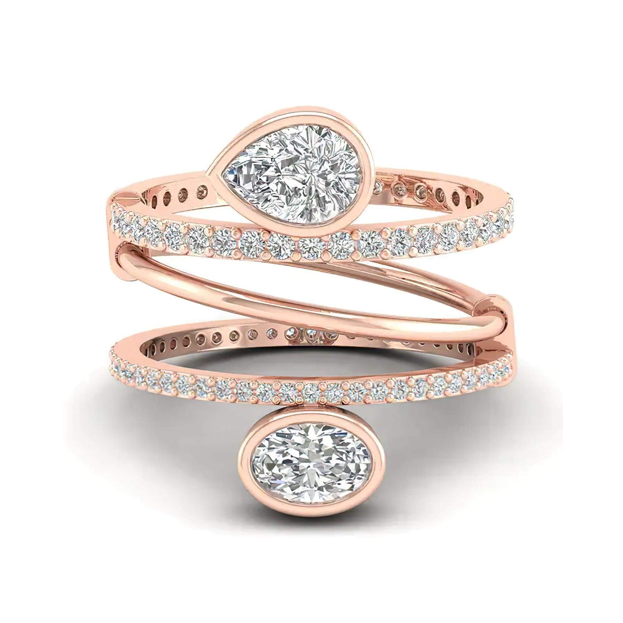 Certified Lab Grown Diamond Ring – 18K Gold – Premium Luxury - Alymwndw