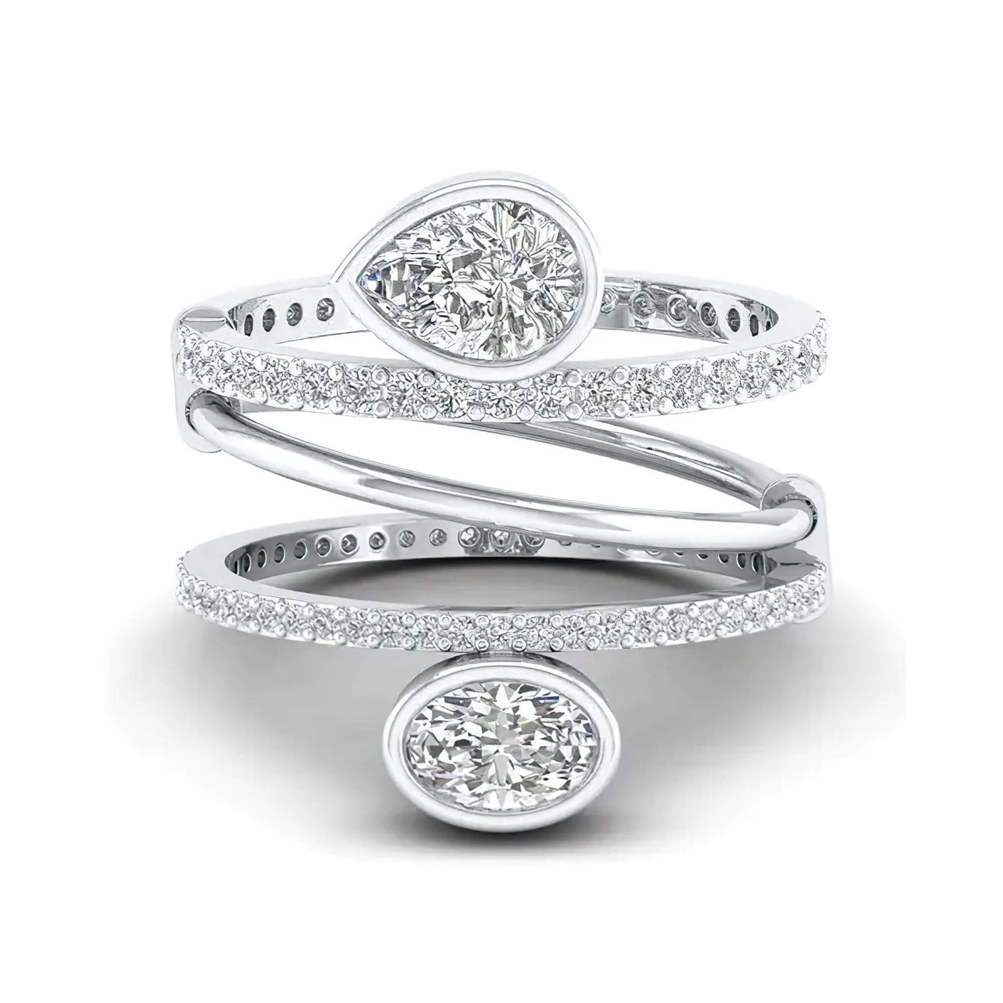Certified Lab Grown Diamond Ring – 18K Gold – Premium Luxury - Alymwndw