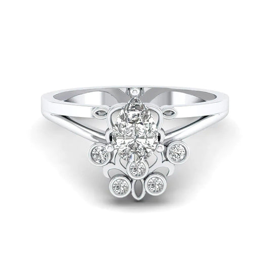 Certified Lab Grown Diamond Ring - PEAR CUT – 18K Gold – Premium Luxury - Alymwndw