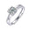 Certified Lab Grown Diamond Round Ring with Side Stones | Alymwndw Jewellery - Alymwndw