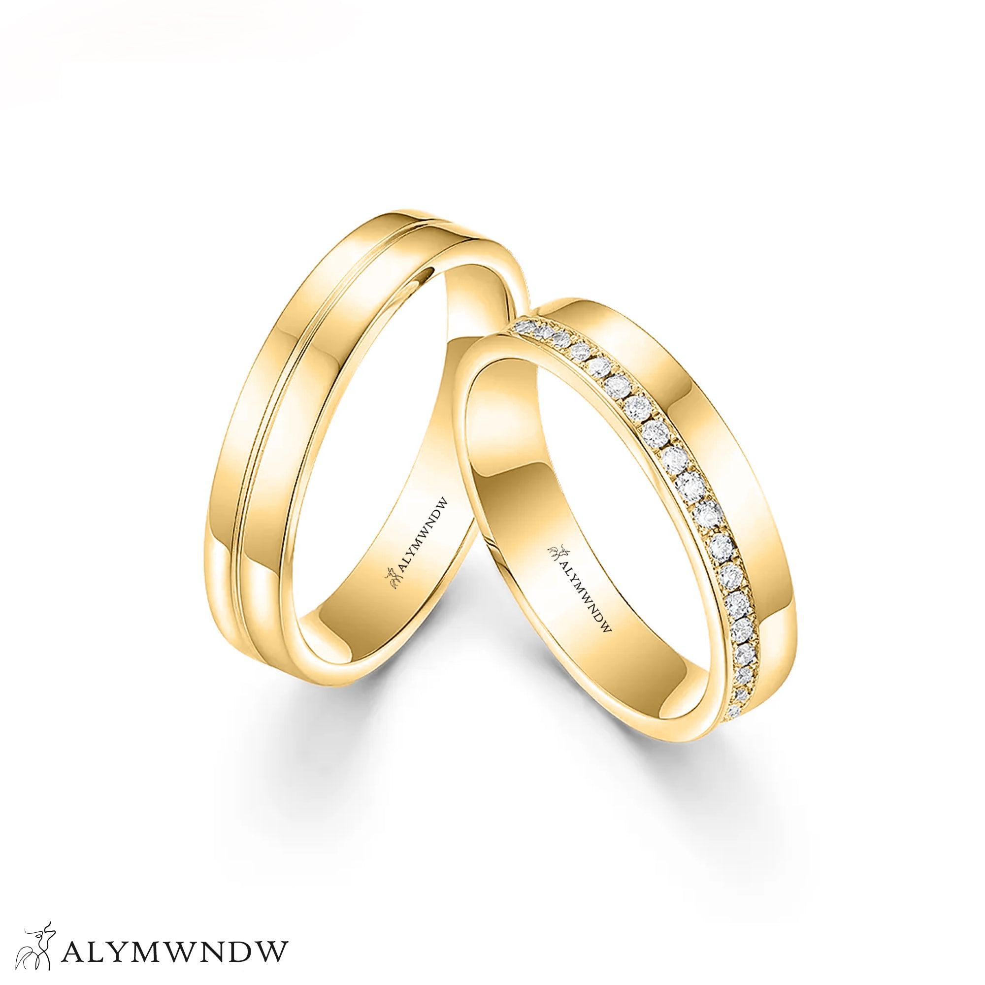 Classic Couple Rings – Gold, Silver & Rose Gold - Alymwndw
