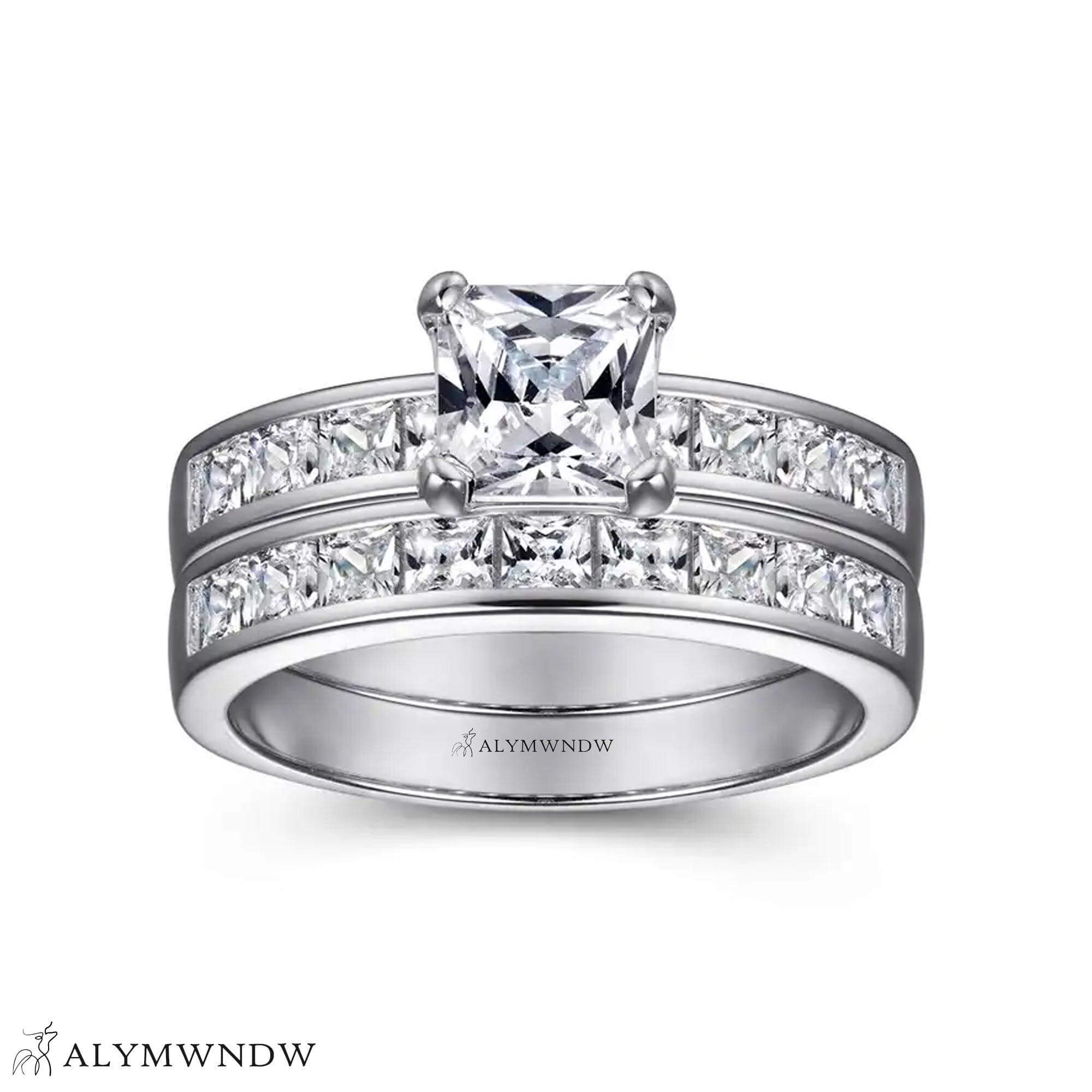 Classic Diamond Bridal Set – Gold, Platinum & Silver - Alymwndw